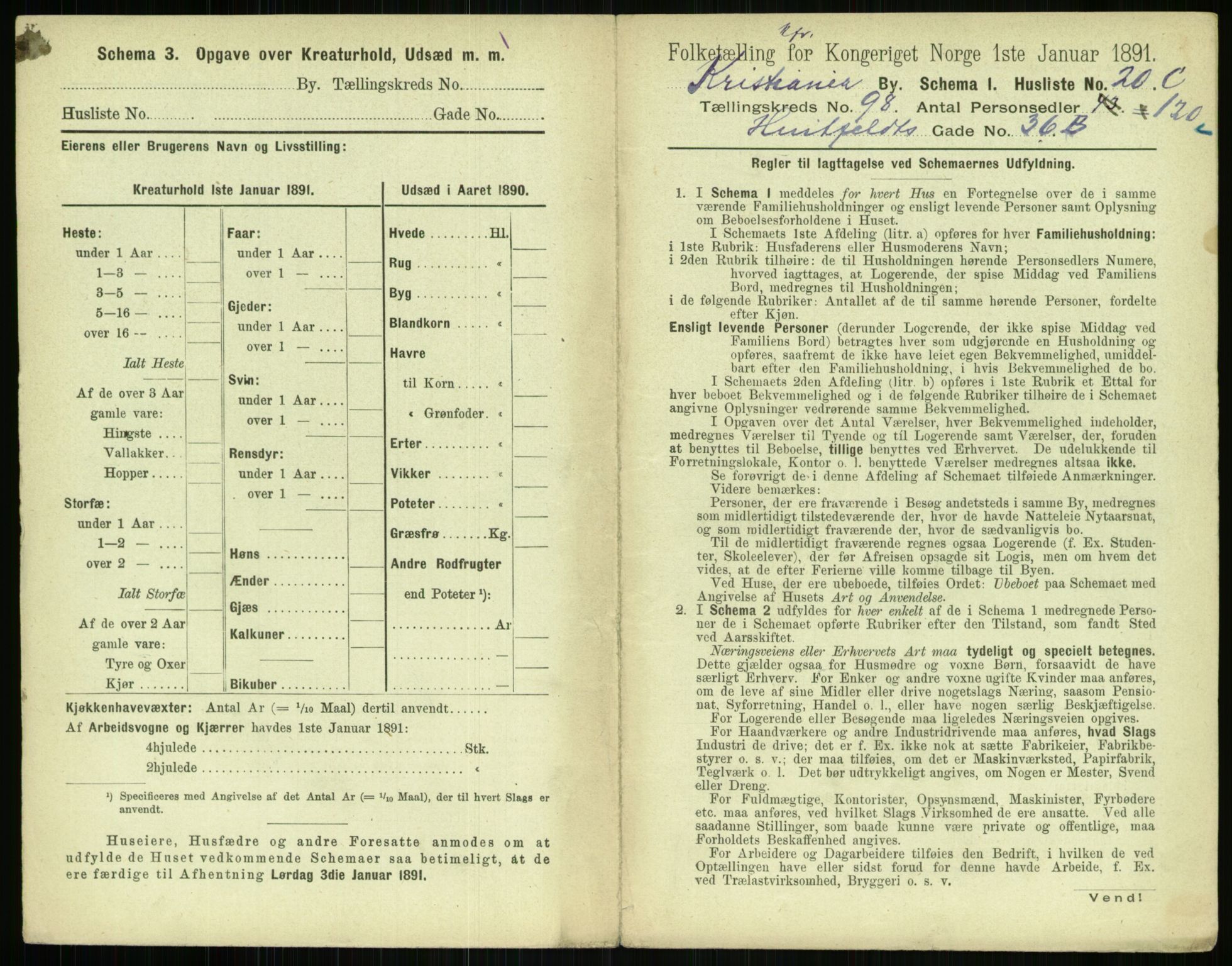 RA, 1891 census for 0301 Kristiania, 1891, p. 47689