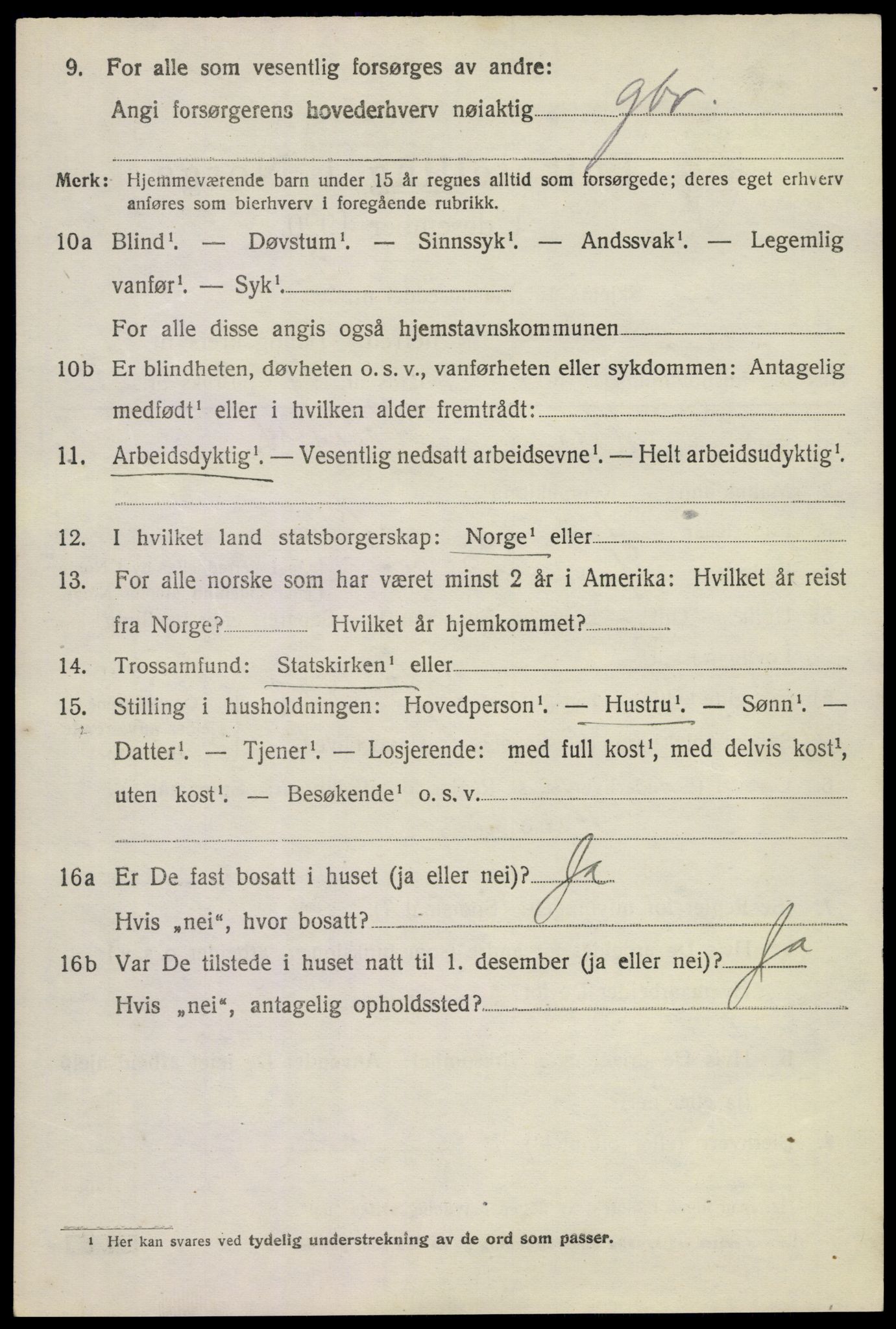 SAKO, 1920 census for Ytre Sandsvær, 1920, p. 1699
