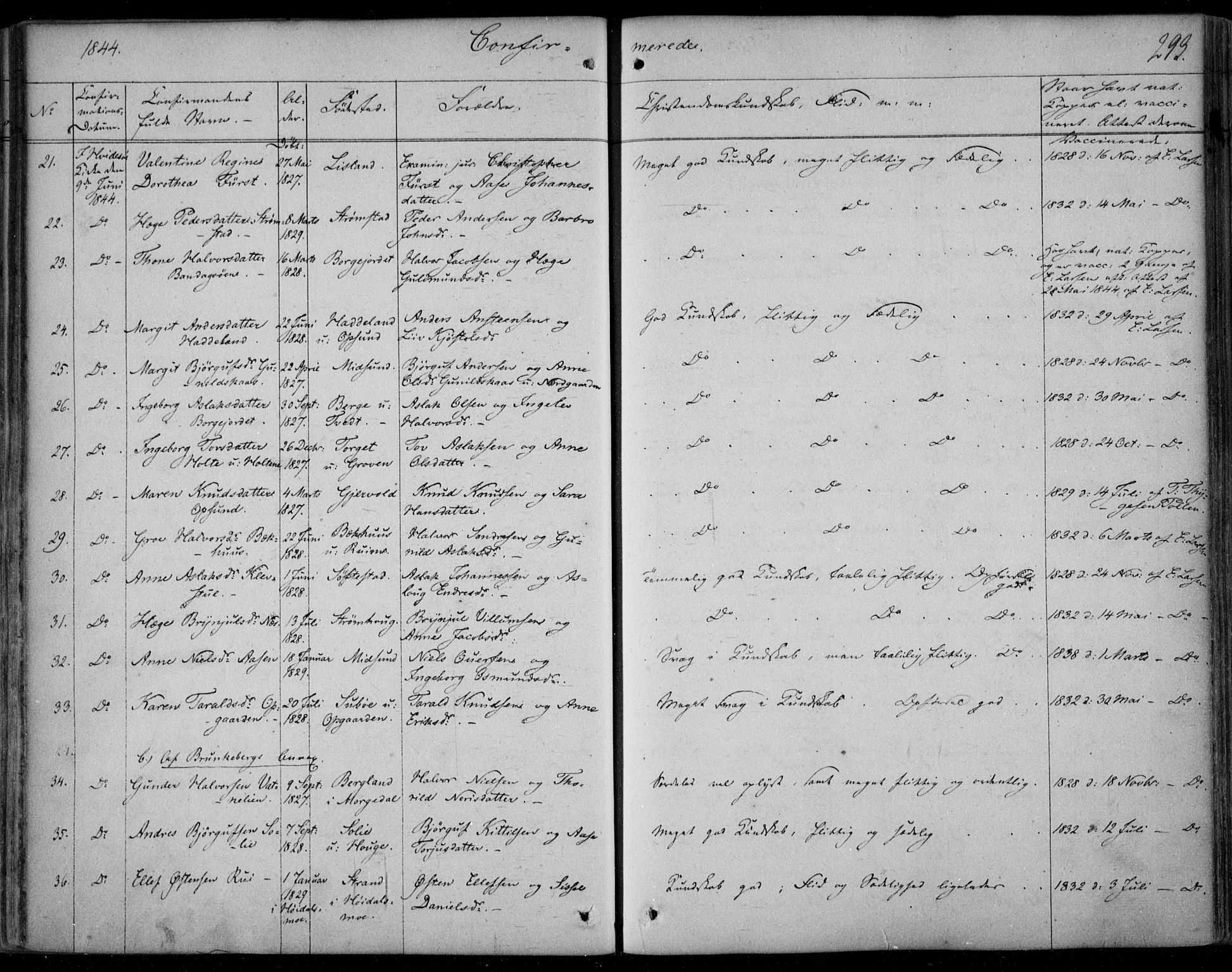 Kviteseid kirkebøker, AV/SAKO-A-276/F/Fa/L0006: Parish register (official) no. I 6, 1836-1858, p. 293
