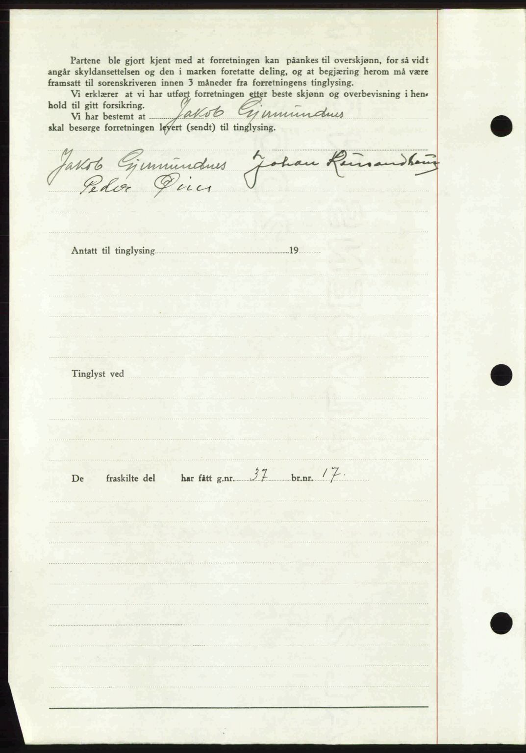 Romsdal sorenskriveri, AV/SAT-A-4149/1/2/2C: Mortgage book no. A34, 1950-1950, Diary no: : 2352/1950