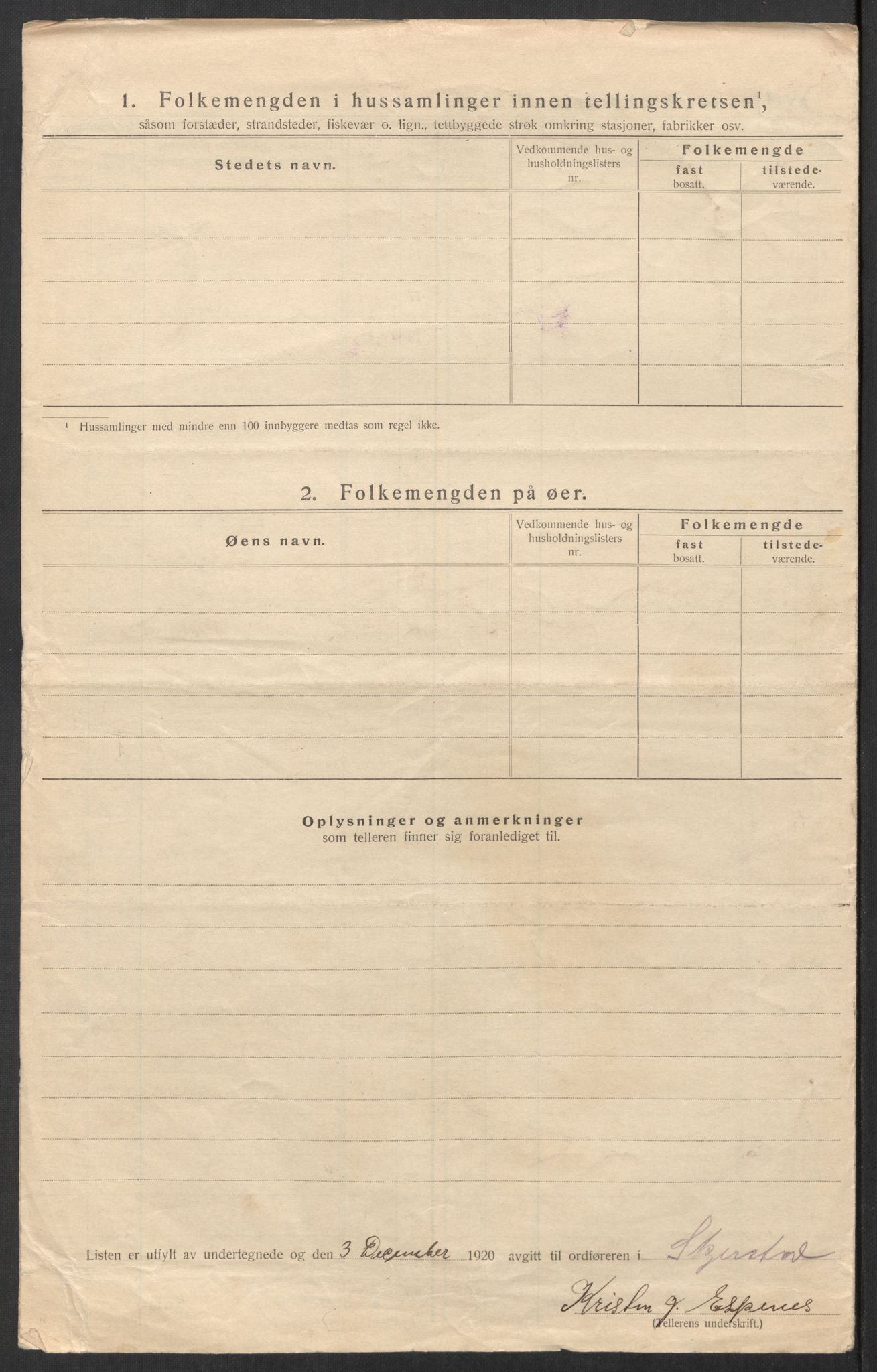 SAT, 1920 census for Skjerstad, 1920, p. 27