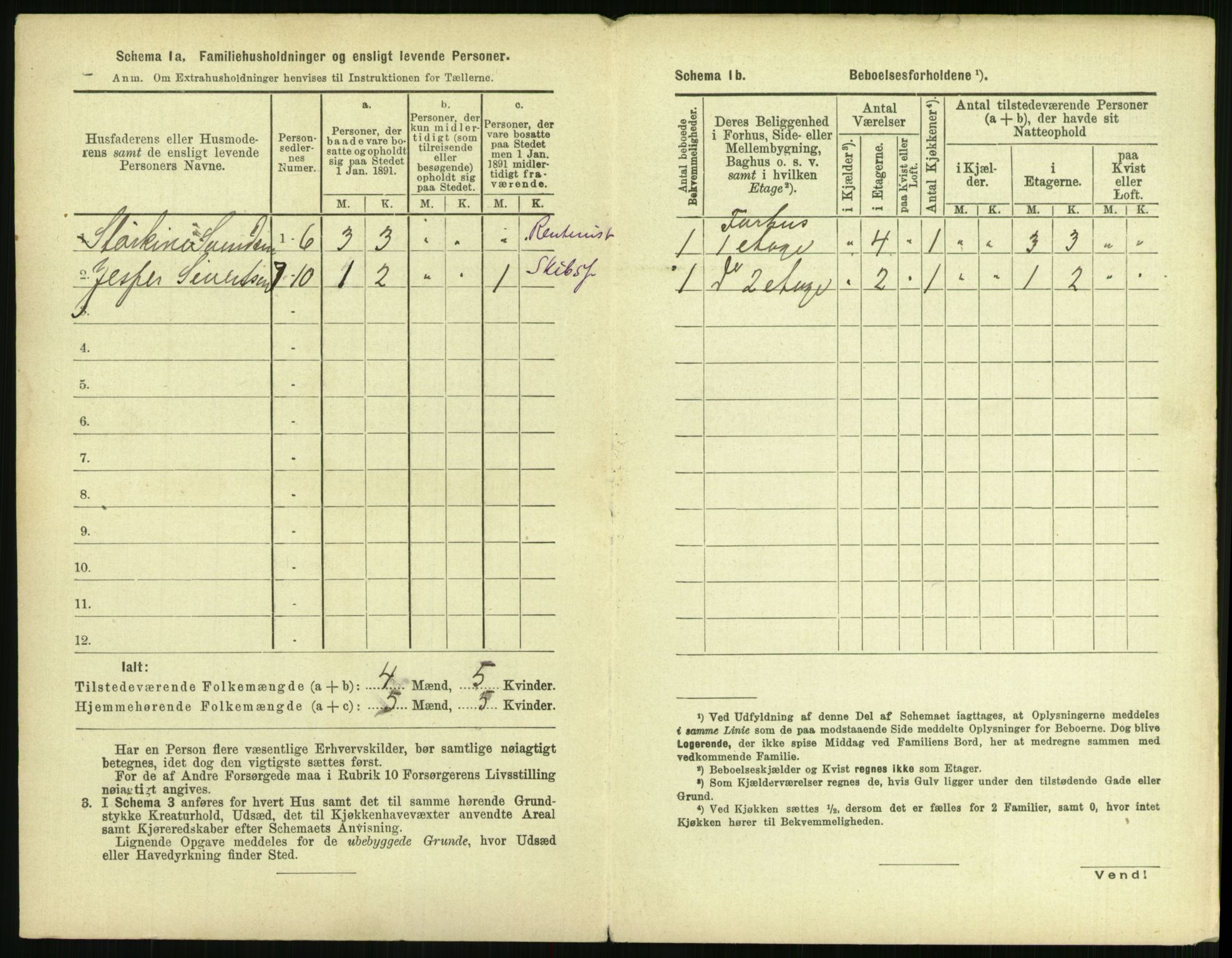RA, 1891 census for 1103 Stavanger, 1891, p. 3400