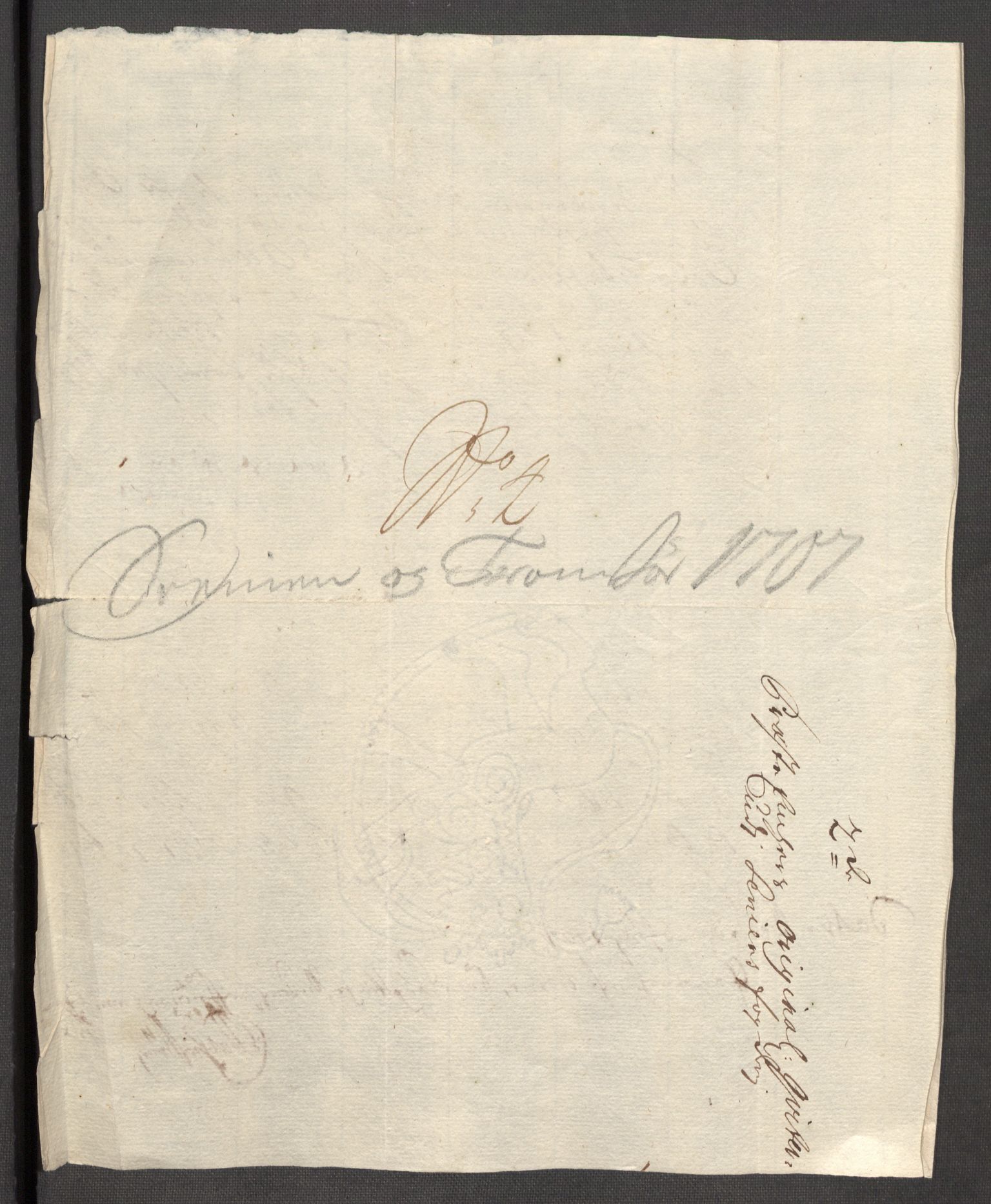 Rentekammeret inntil 1814, Reviderte regnskaper, Fogderegnskap, AV/RA-EA-4092/R68/L4756: Fogderegnskap Senja og Troms, 1705-1707, p. 316