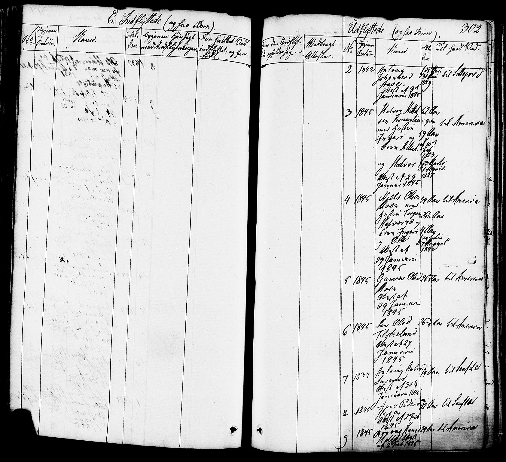 Heddal kirkebøker, SAKO/A-268/F/Fa/L0006: Parish register (official) no. I 6, 1837-1854, p. 302