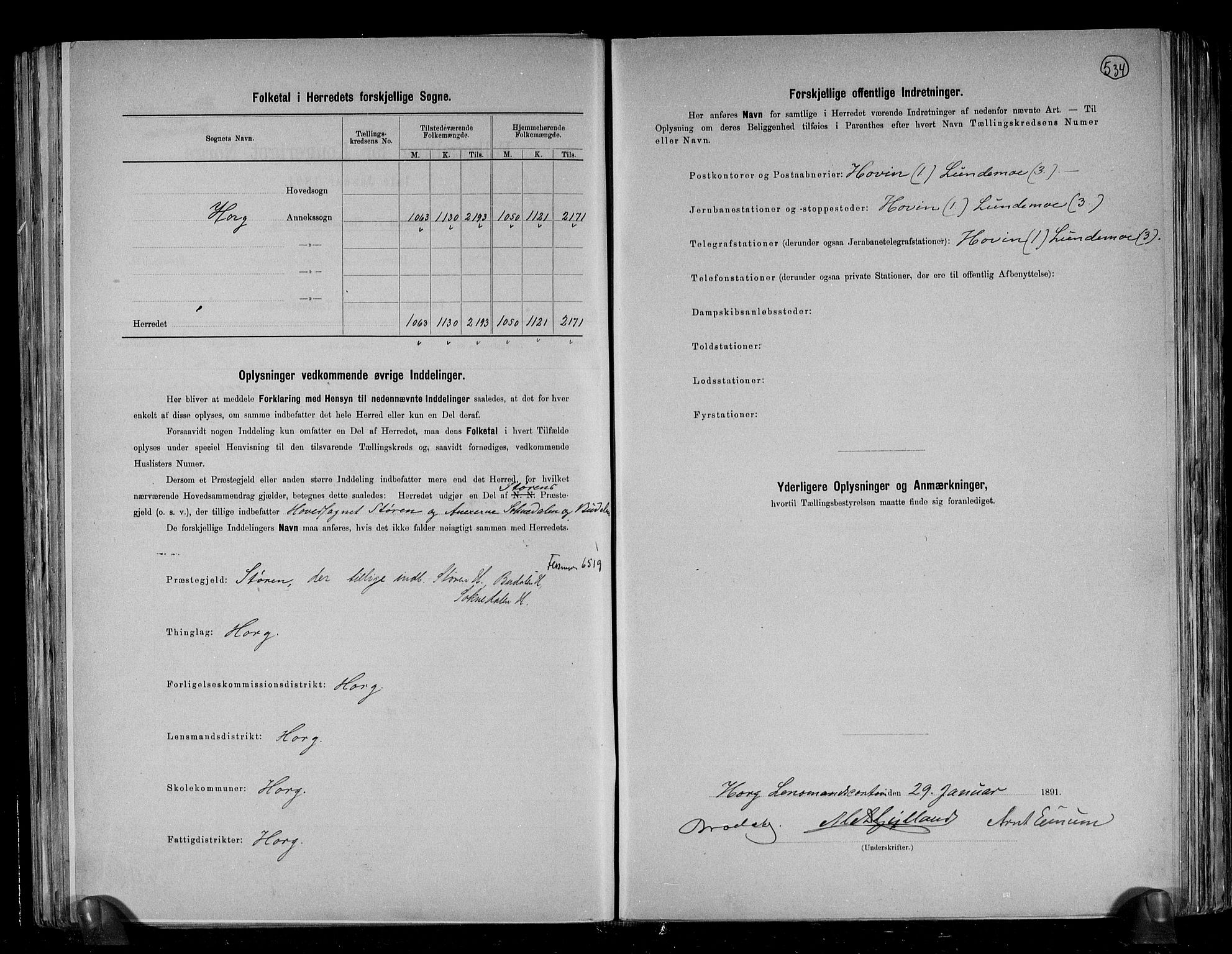 RA, 1891 census for 1650 Horg, 1891, p. 3