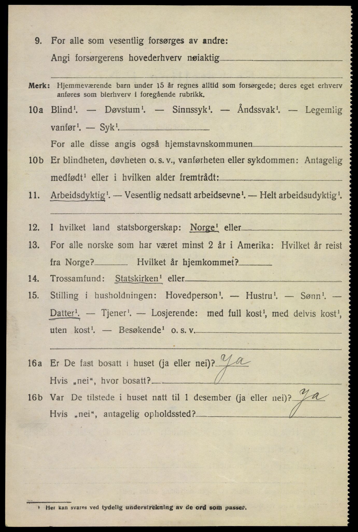 SAKO, 1920 census for Bø (Telemark), 1920, p. 6871