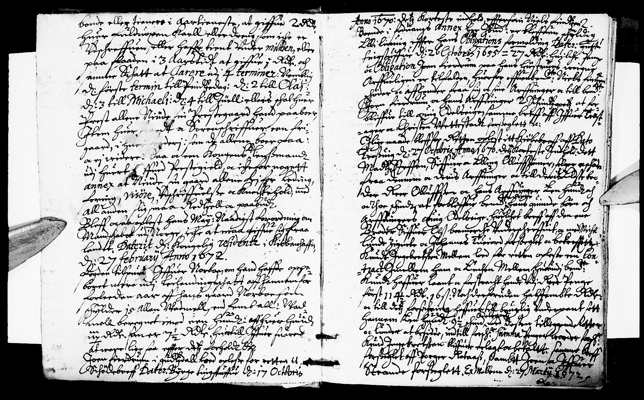 Sorenskriverier i Gudbrandsdalen, SAH/TING-036/G/Gb/Gbb/L0009: Tingbok - Sør-Gudbrandsdal, 1672, p. 1b-2a