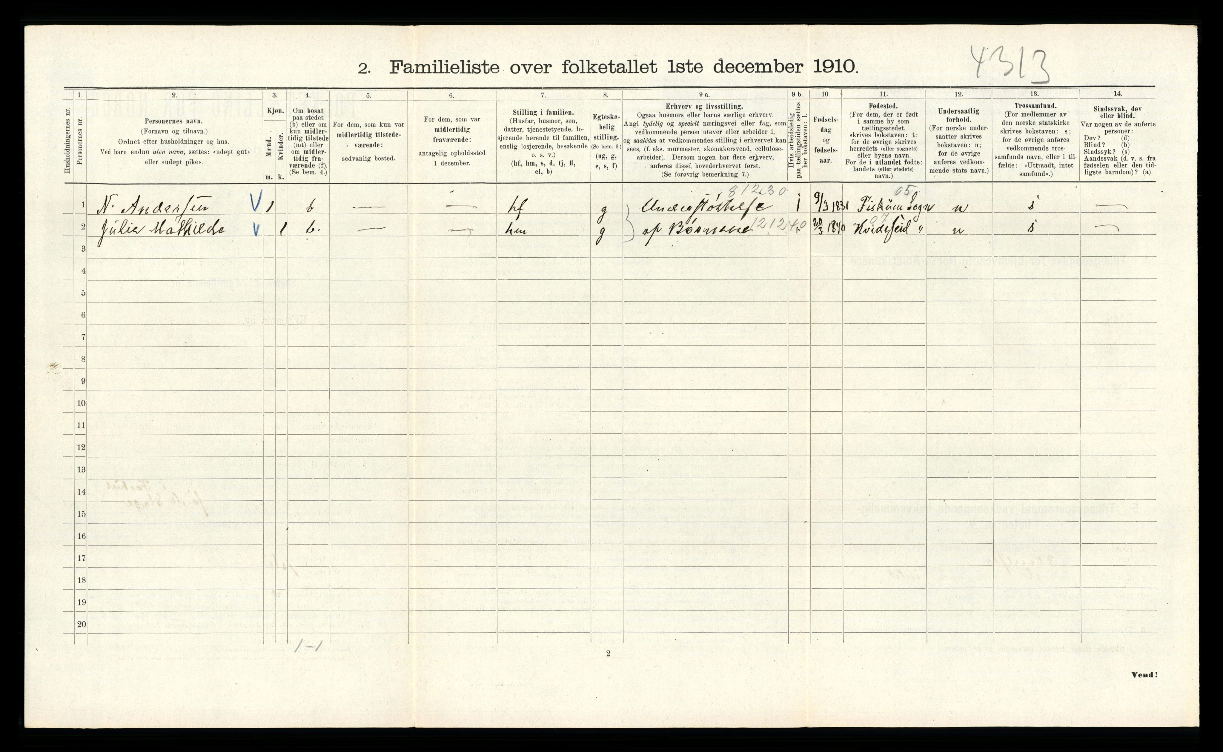 RA, 1910 census for Kristiania, 1910, p. 56928