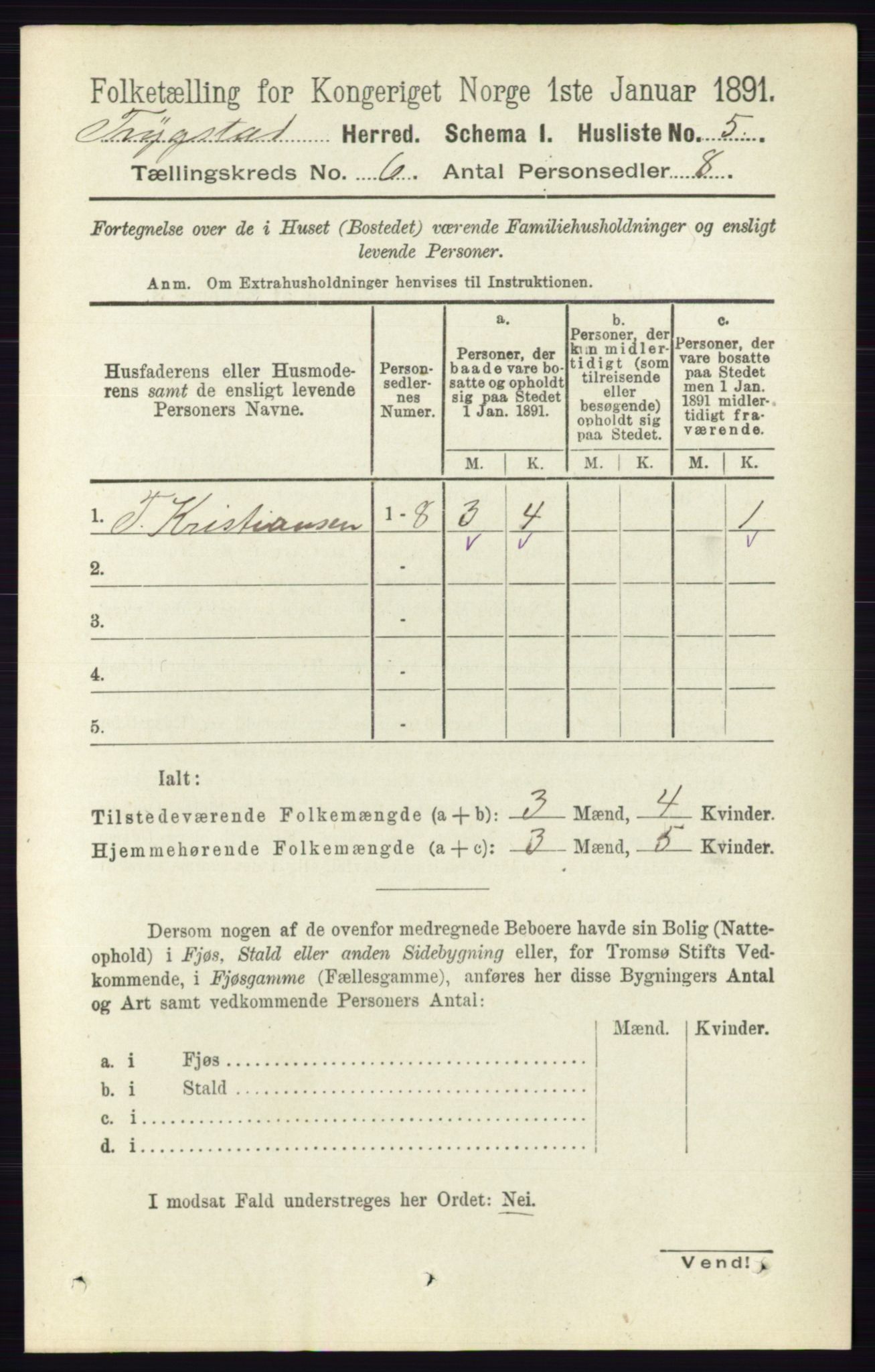 RA, 1891 Census for 0122 Trøgstad, 1891, p. 2428