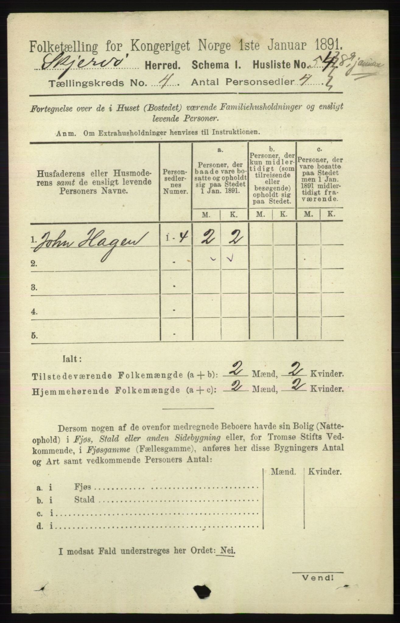 RA, 1891 census for 1941 Skjervøy, 1891, p. 2277