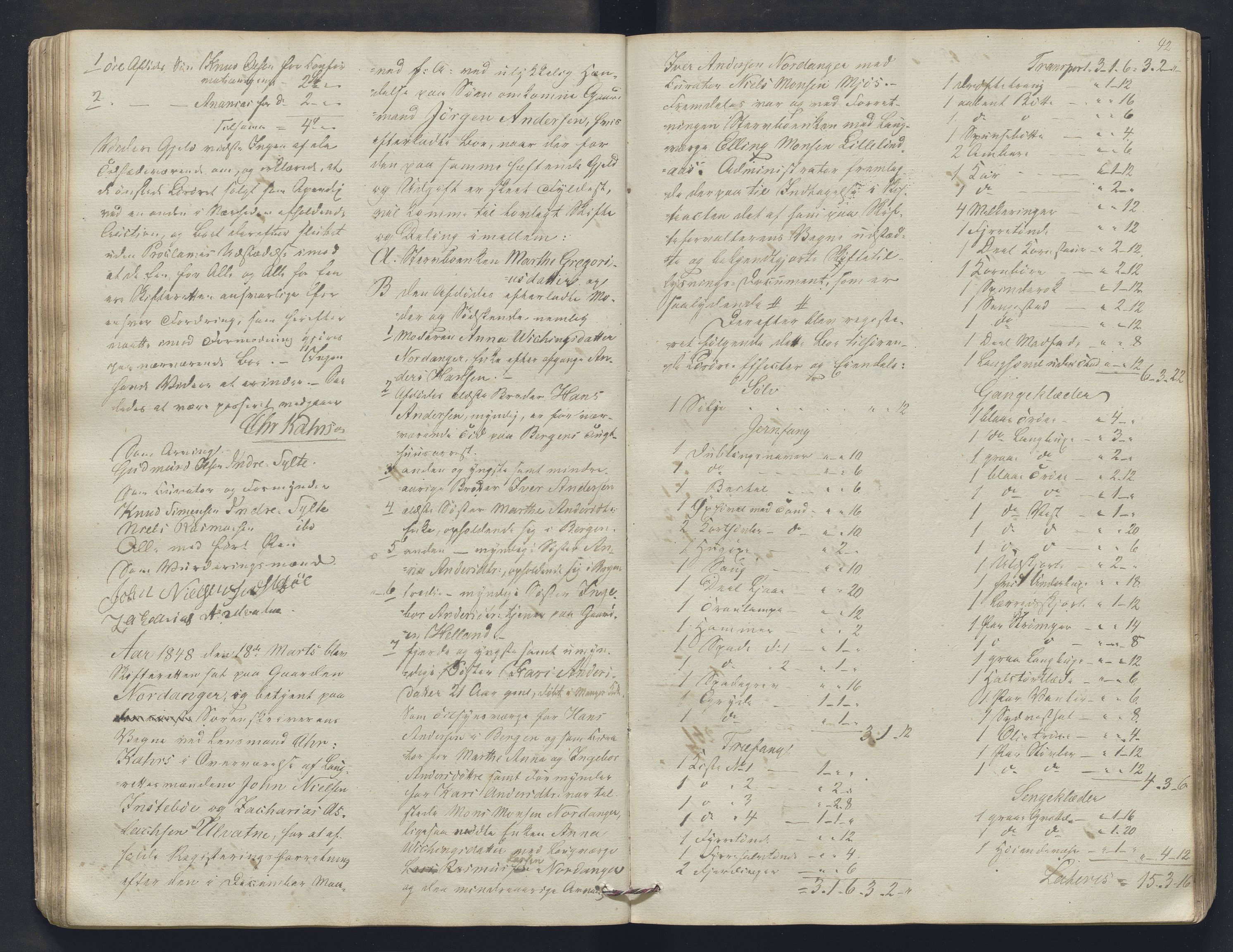 Nordhordland sorenskrivar, AV/SAB-A-2901/1/H/Hb/L0017: Registreringsprotokollar, 1846-1852, p. 42