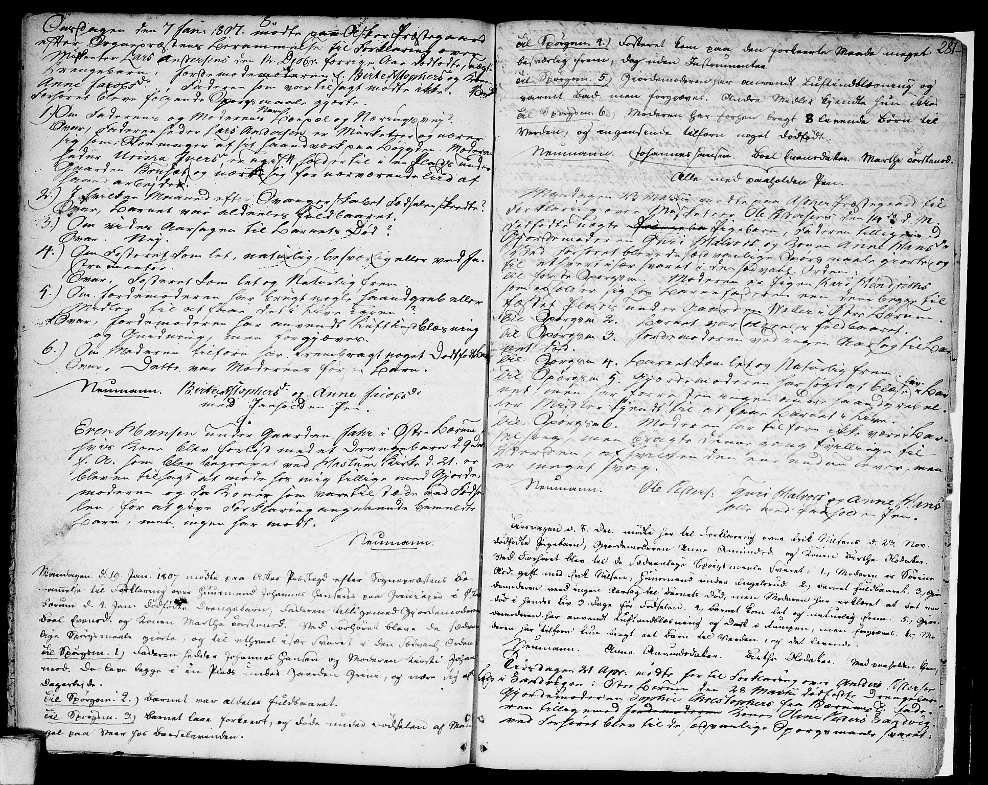 Asker prestekontor Kirkebøker, AV/SAO-A-10256a/F/Fa/L0003: Parish register (official) no. I 3, 1767-1807, p. 281