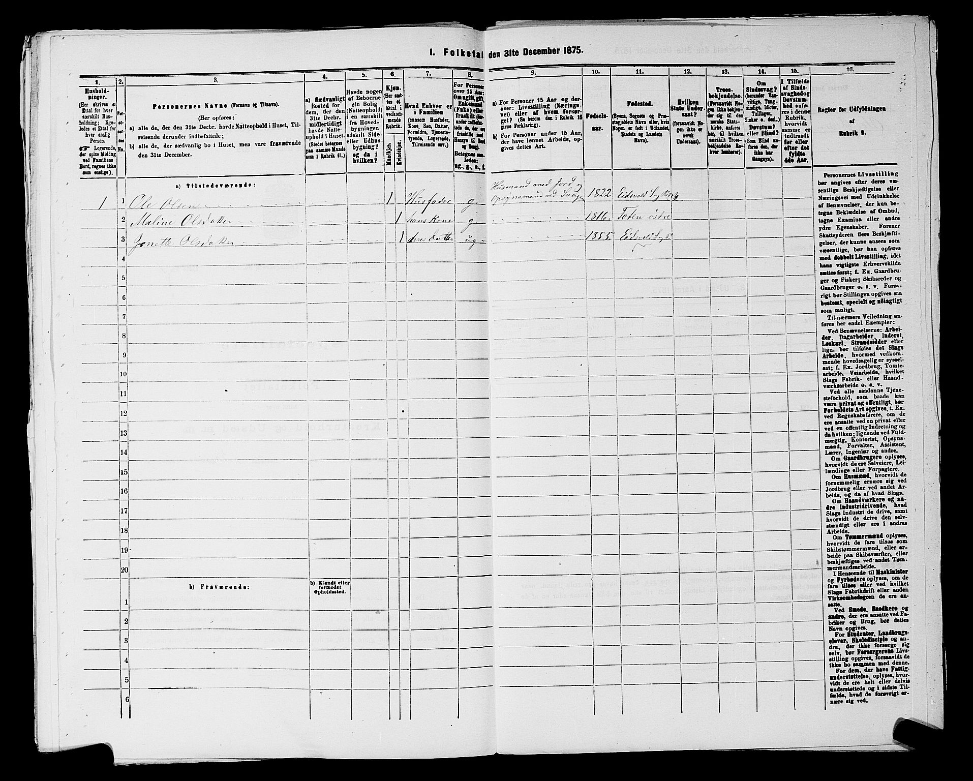 RA, 1875 census for 0237P Eidsvoll, 1875, p. 2472