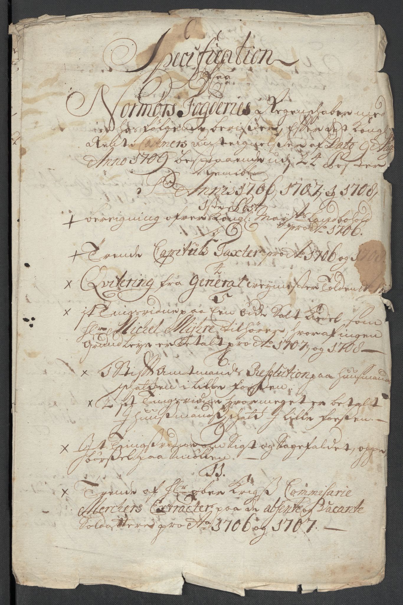 Rentekammeret inntil 1814, Reviderte regnskaper, Fogderegnskap, AV/RA-EA-4092/R56/L3743: Fogderegnskap Nordmøre, 1708, p. 178