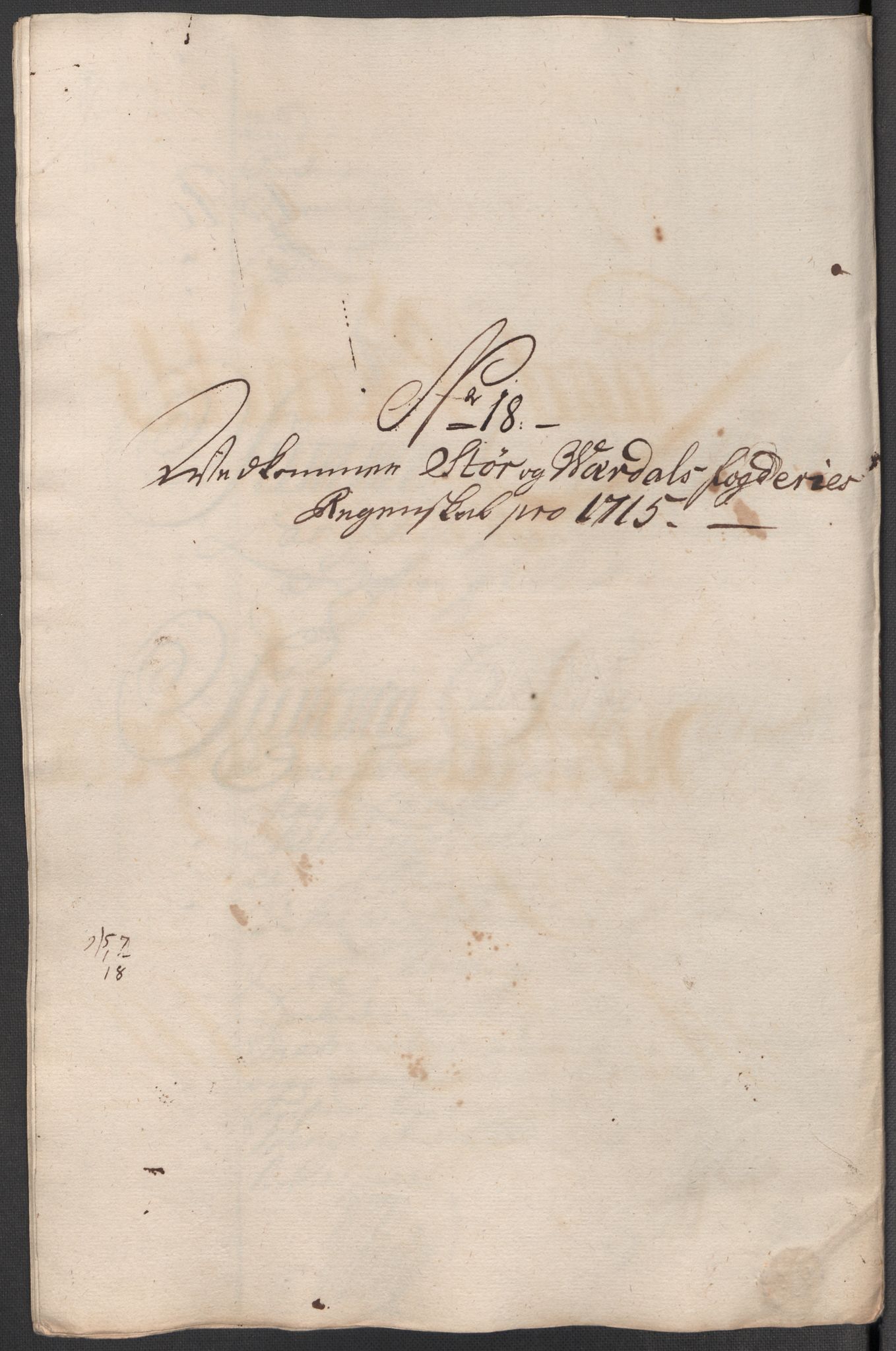 Rentekammeret inntil 1814, Reviderte regnskaper, Fogderegnskap, RA/EA-4092/R62/L4205: Fogderegnskap Stjørdal og Verdal, 1715, p. 190