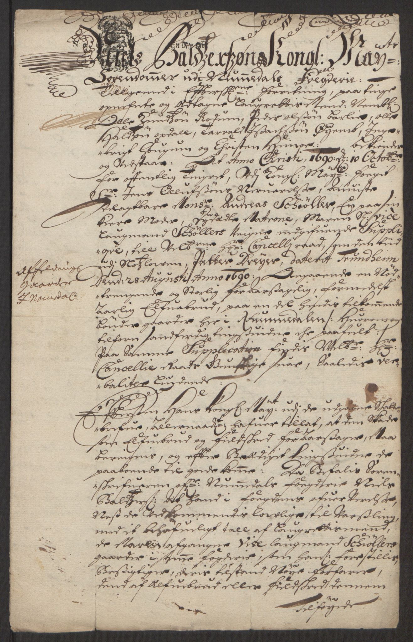 Rentekammeret inntil 1814, Reviderte regnskaper, Fogderegnskap, AV/RA-EA-4092/R64/L4423: Fogderegnskap Namdal, 1690-1691, p. 366