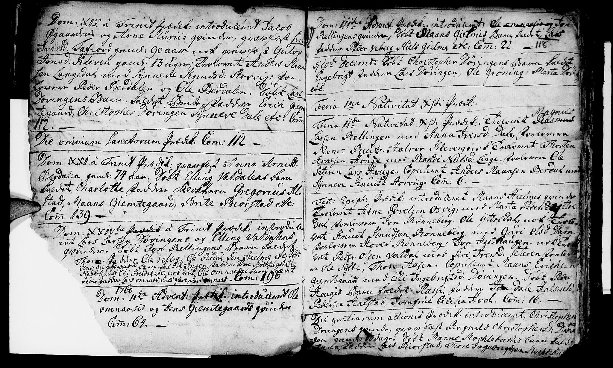 Ministerialprotokoller, klokkerbøker og fødselsregistre - Møre og Romsdal, SAT/A-1454/519/L0240: Parish register (official) no. 519A01 /1, 1736-1760, p. 118