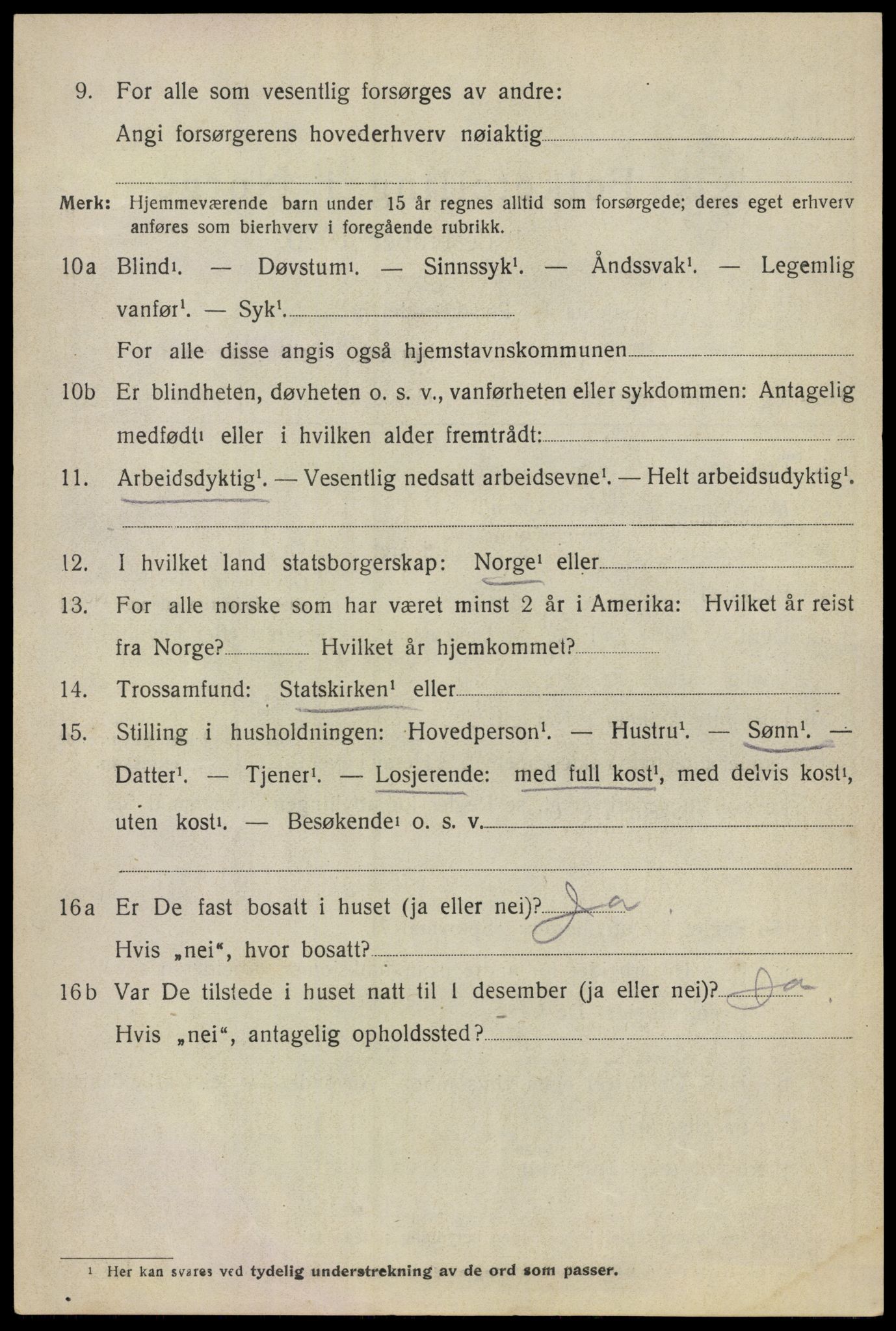 SAO, 1920 census for Skedsmo, 1920, p. 5796