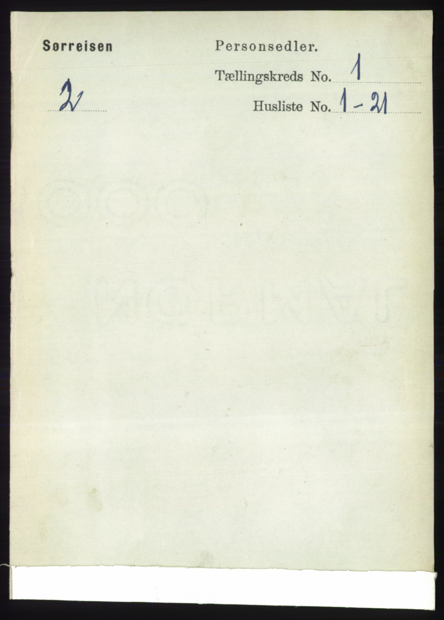 RA, 1891 census for 1925 Sørreisa, 1891, p. 61
