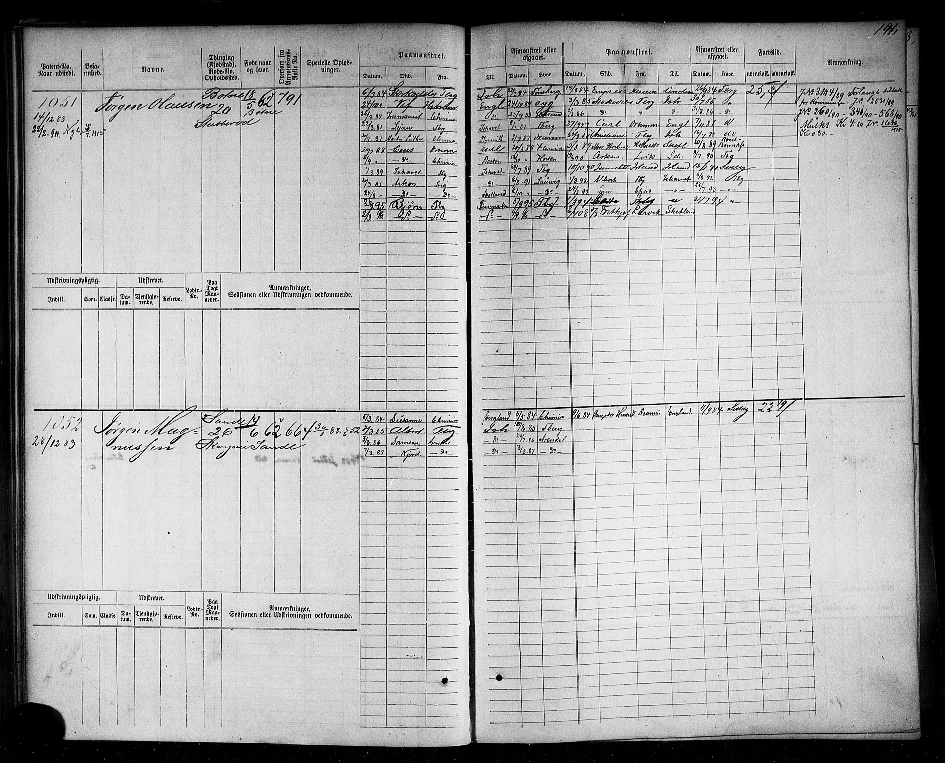 Holmestrand innrulleringskontor, SAKO/A-1151/F/Fc/L0004: Hovedrulle, 1872-1913, p. 230