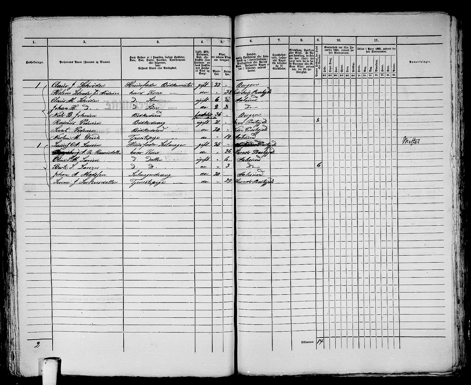 RA, 1865 census for Ålesund, 1865, p. 504