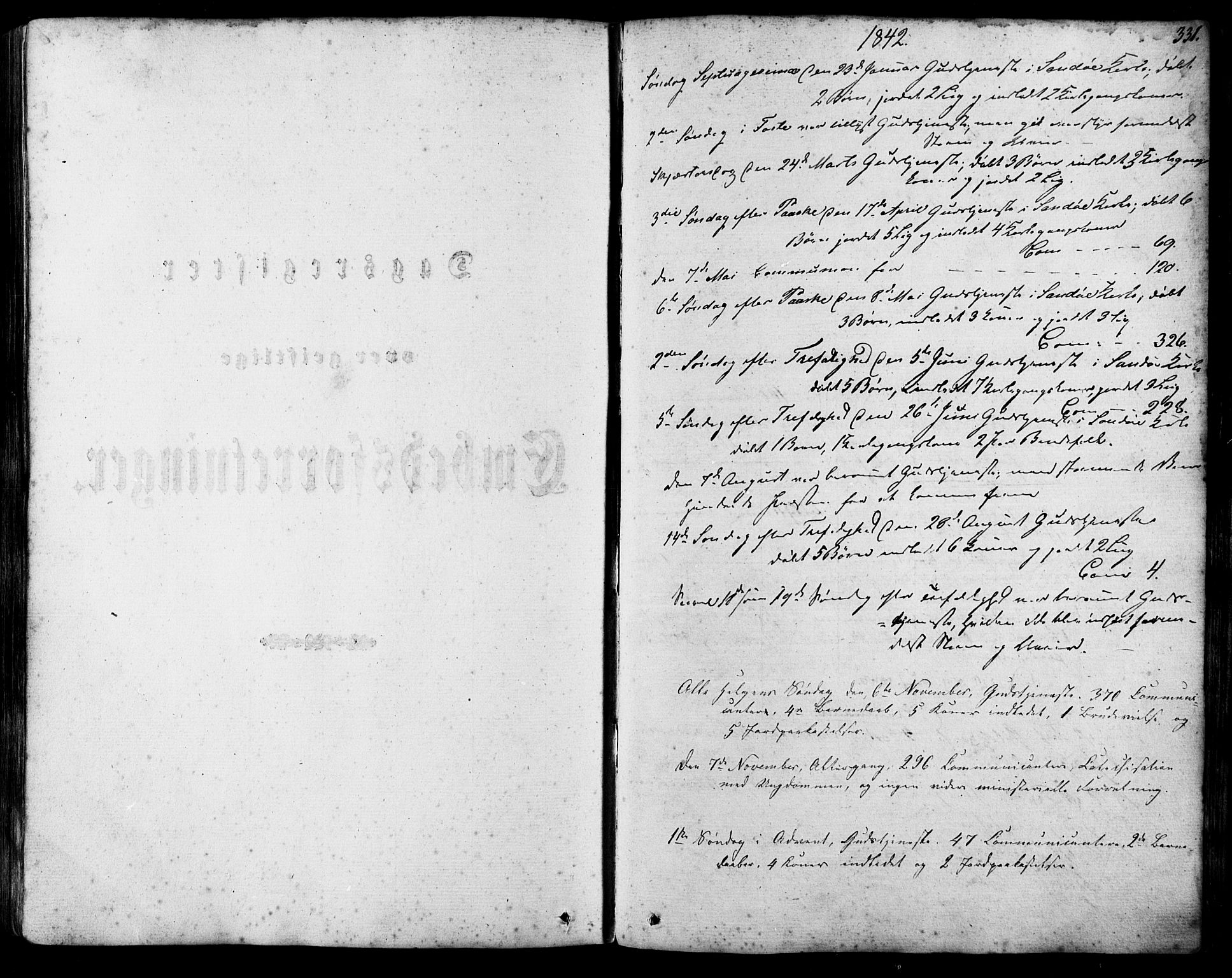 Ministerialprotokoller, klokkerbøker og fødselsregistre - Møre og Romsdal, AV/SAT-A-1454/503/L0034: Parish register (official) no. 503A02, 1841-1884, p. 331