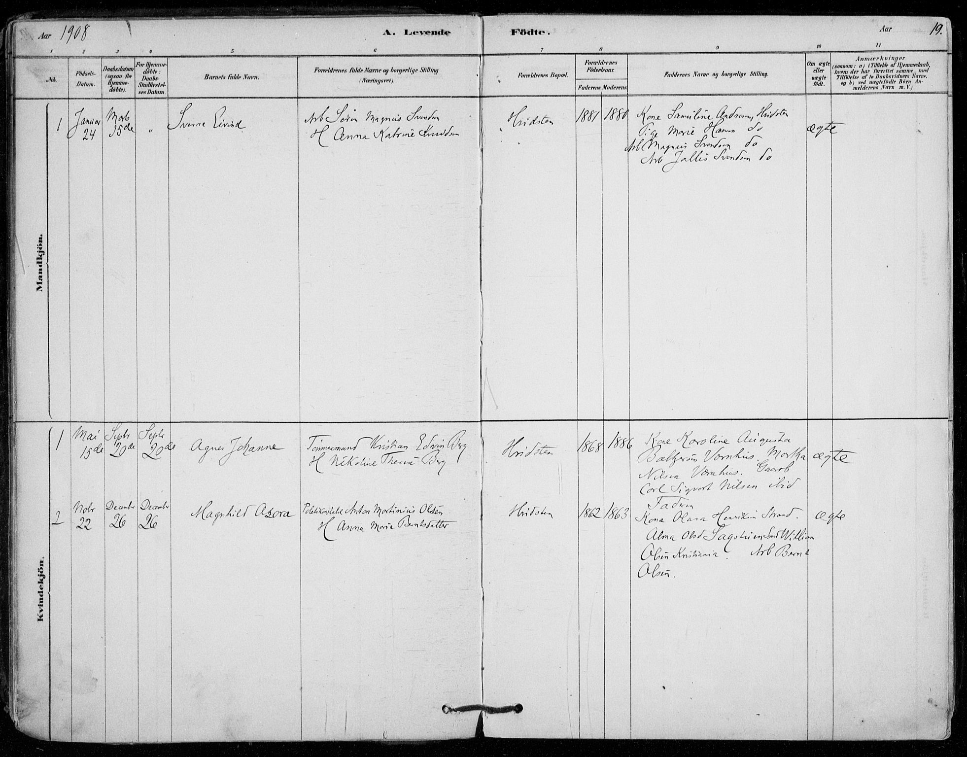 Vestby prestekontor Kirkebøker, SAO/A-10893/F/Fd/L0001: Parish register (official) no. IV 1, 1878-1945, p. 19