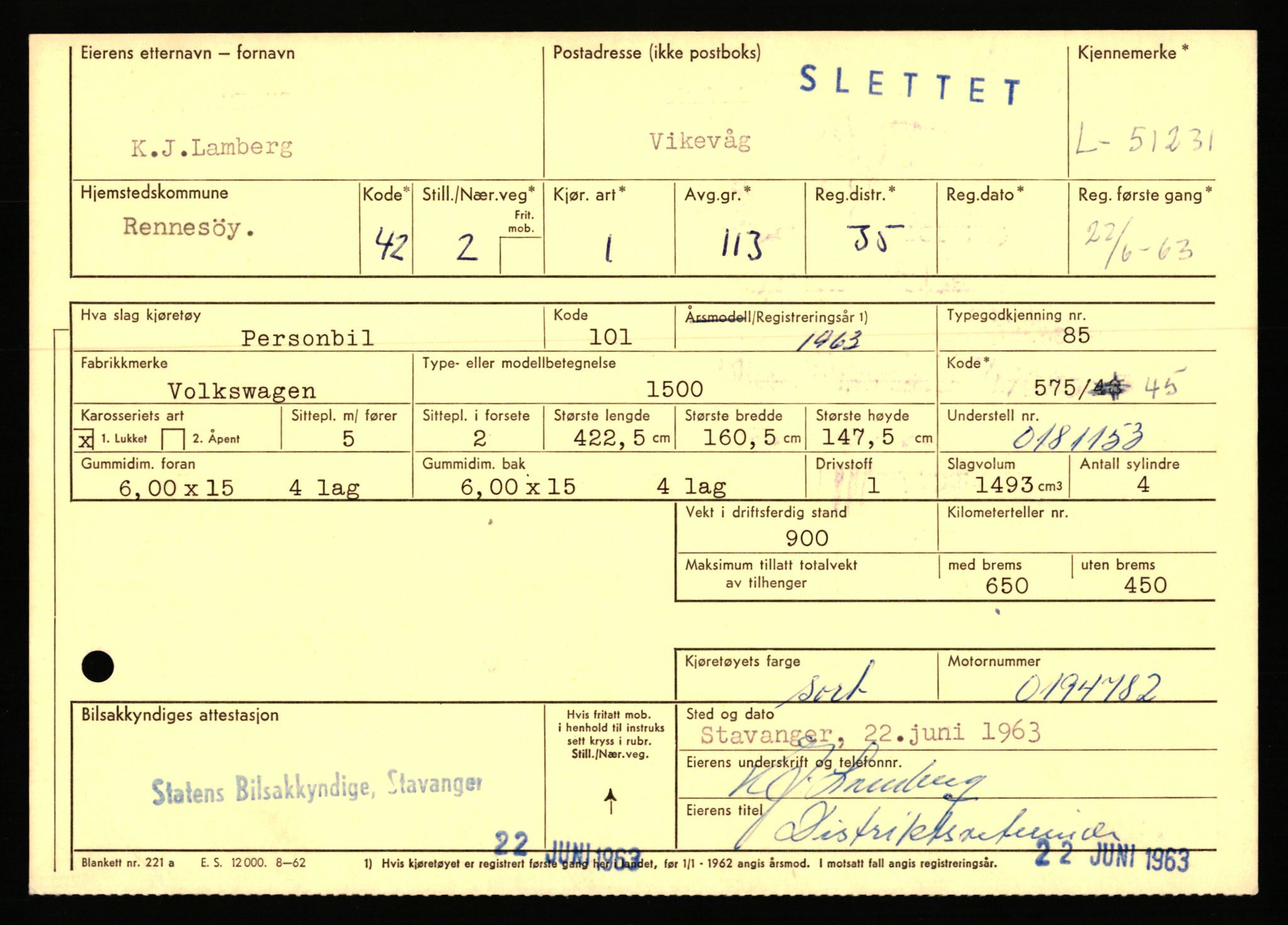 Stavanger trafikkstasjon, AV/SAST-A-101942/0/F/L0050: L-50600 - L-51299, 1930-1971, p. 1983