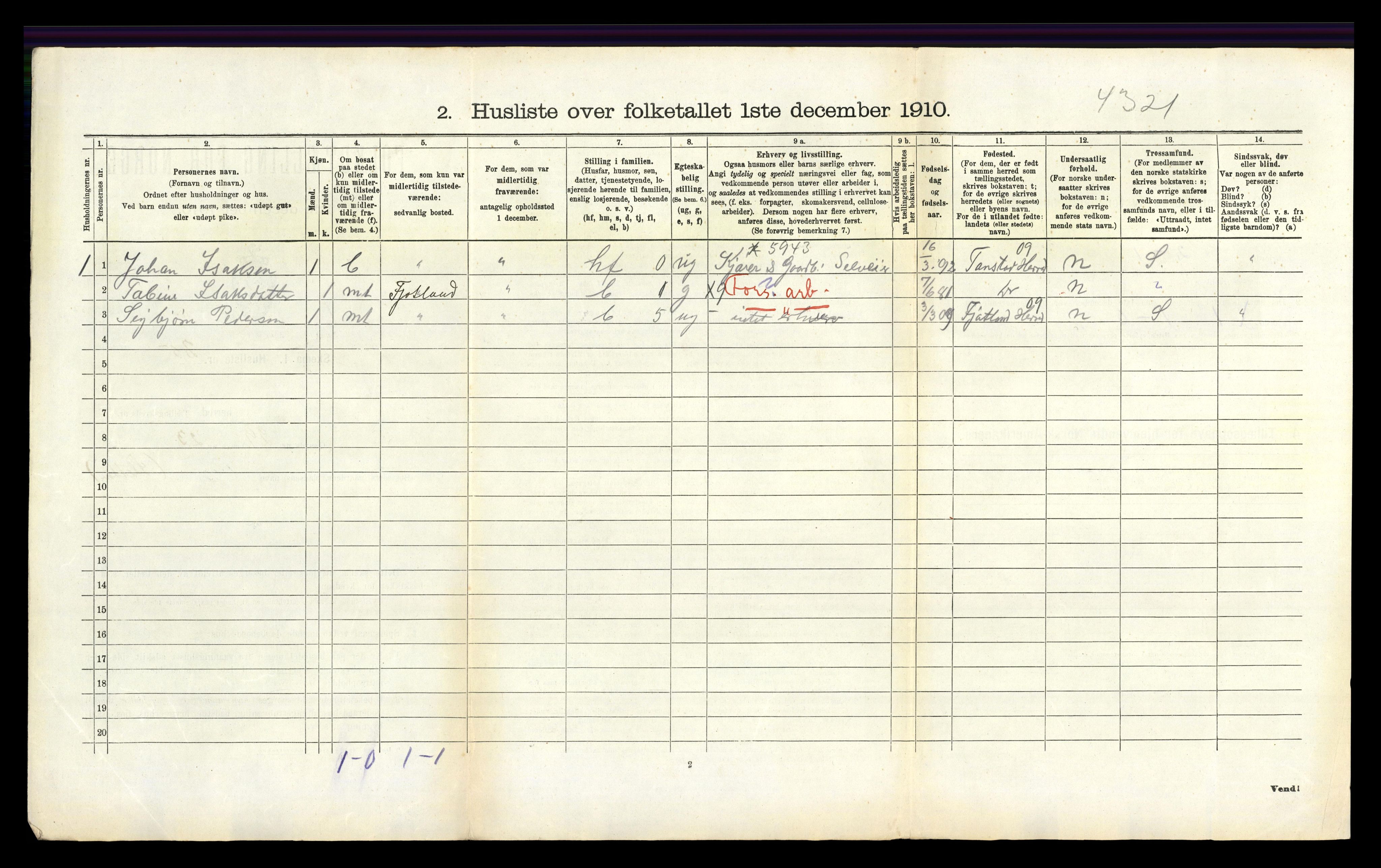 RA, 1910 census for Bakke, 1910, p. 350