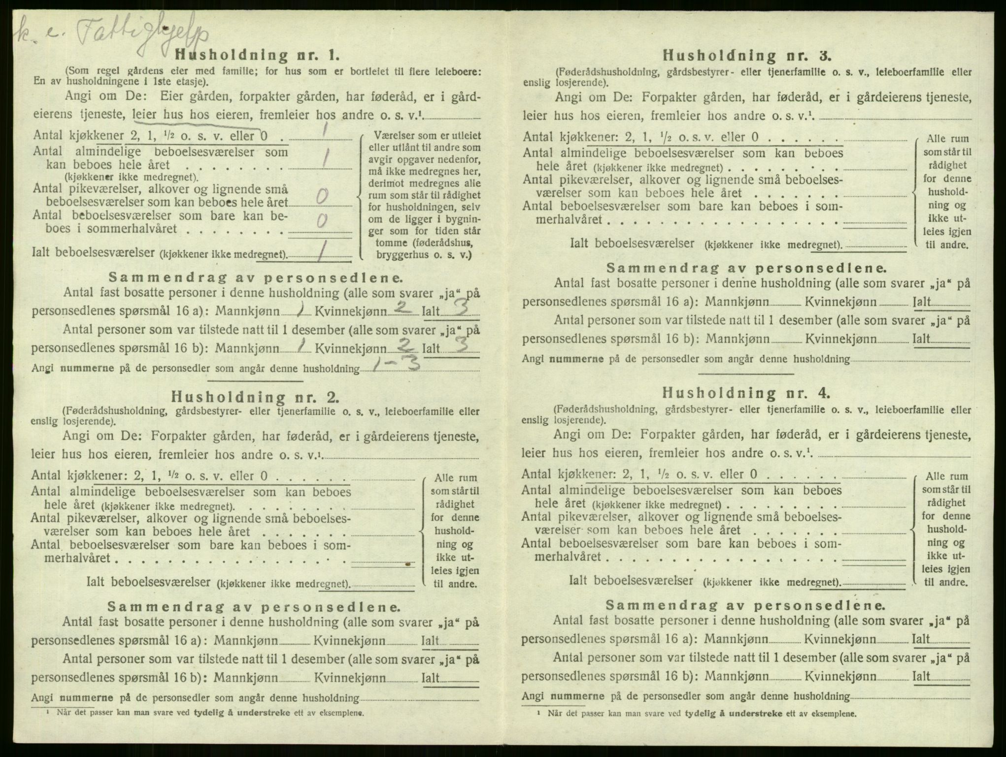 SAKO, 1920 census for Lier, 1920, p. 834