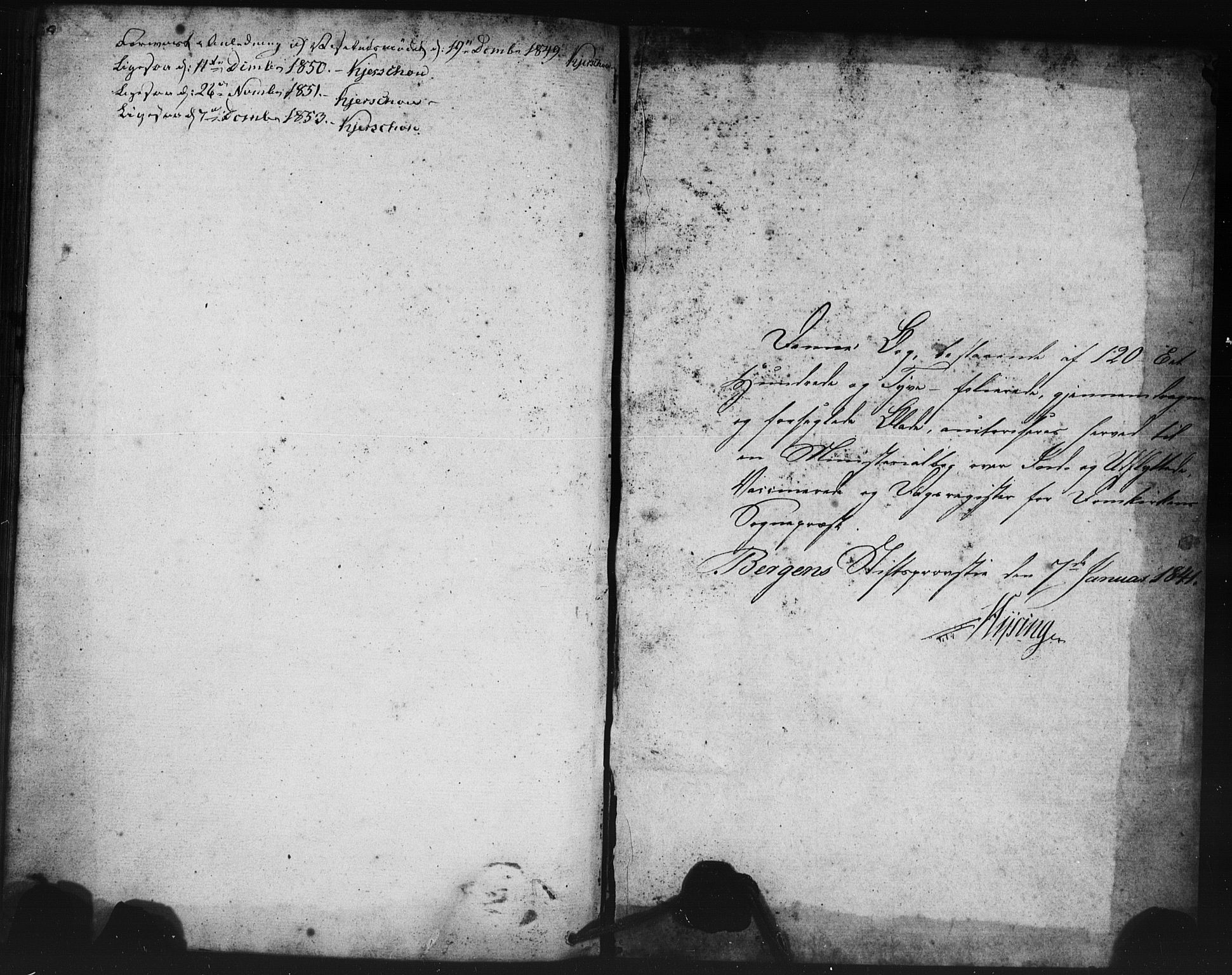 Domkirken sokneprestembete, SAB/A-74801/H/Haa/L0046: Parish register (official) no. F 1, 1841-1852