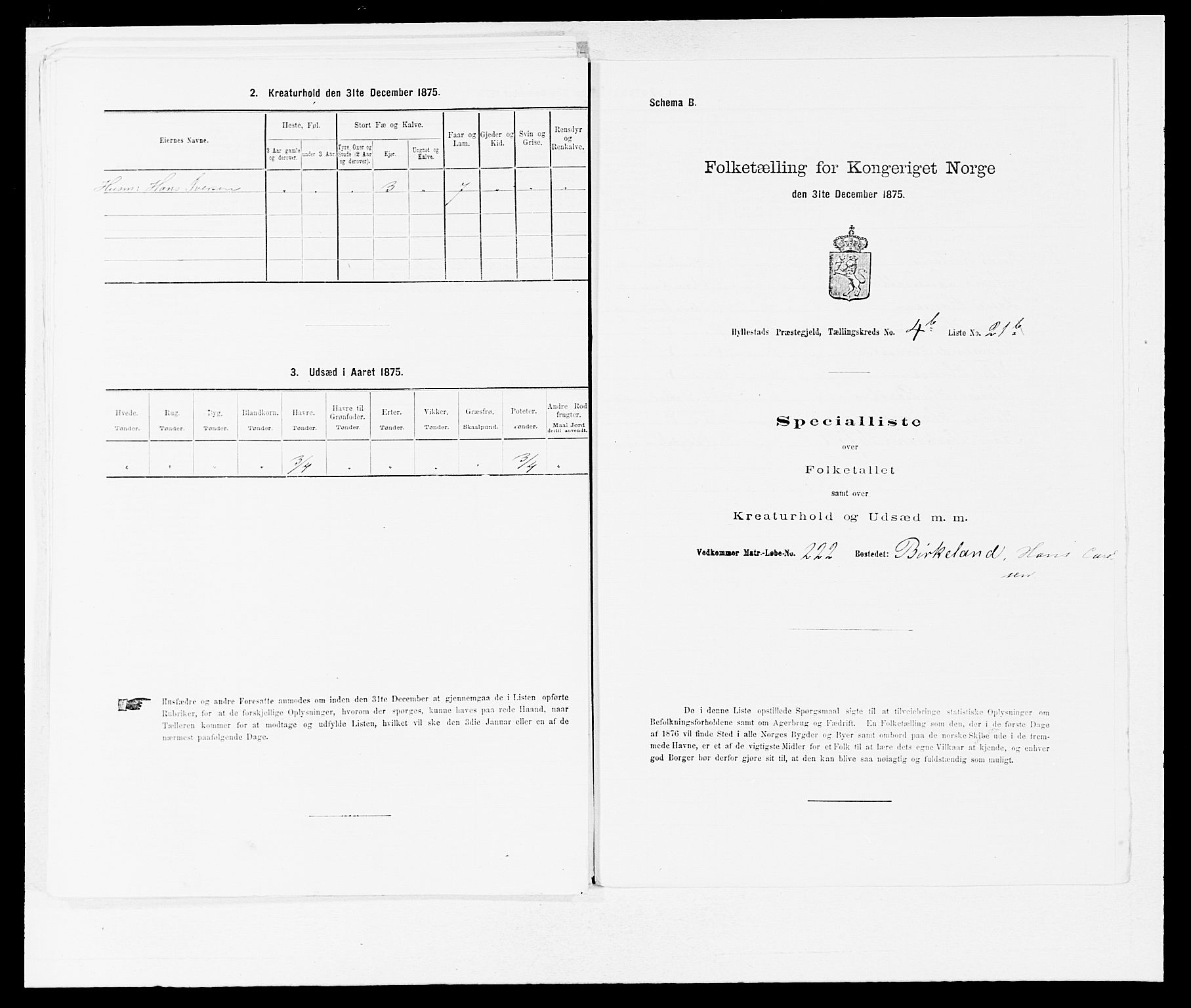 SAB, 1875 census for 1413P Hyllestad, 1875, p. 472