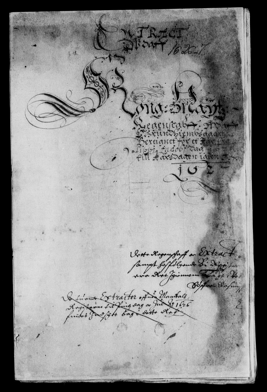 Rentekammeret inntil 1814, Reviderte regnskaper, Lensregnskaper, RA/EA-5023/R/Rb/Rbw/L0030: Trondheim len, 1625-1627