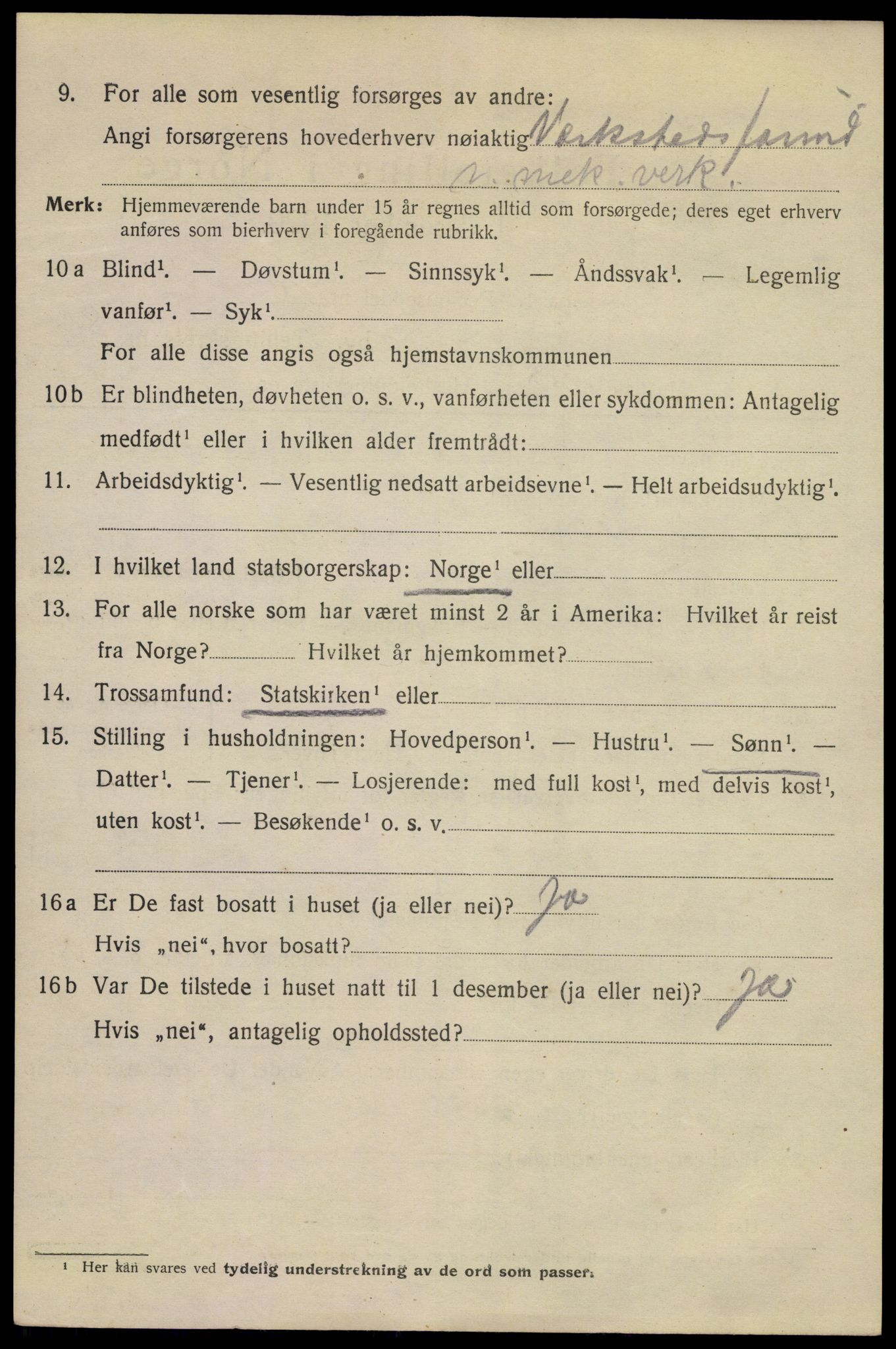 SAKO, 1920 census for Kragerø, 1920, p. 11970