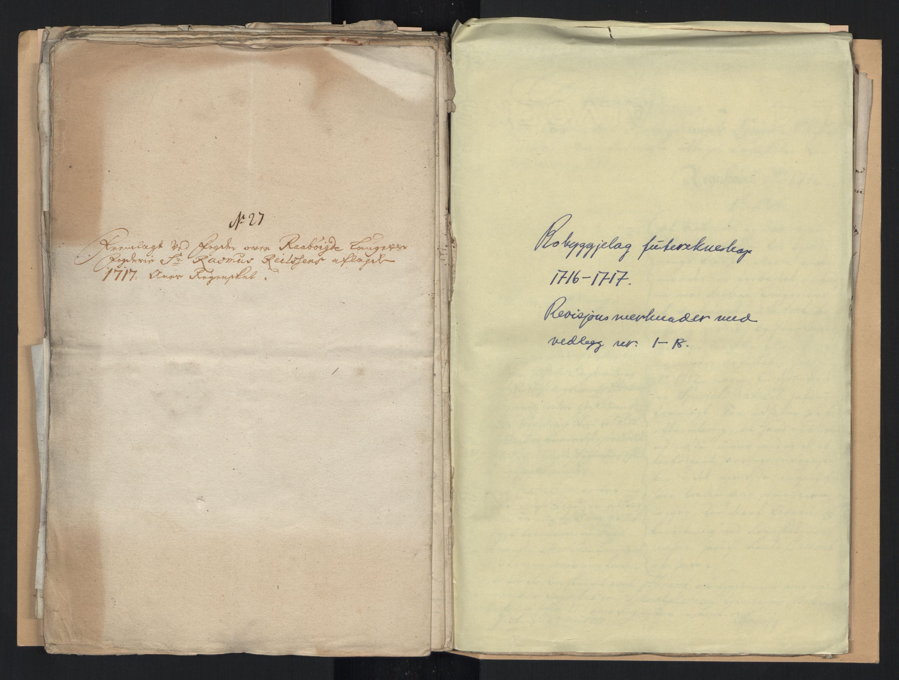 Rentekammeret inntil 1814, Reviderte regnskaper, Fogderegnskap, AV/RA-EA-4092/R40/L2452: Fogderegnskap Råbyggelag, 1716-1717, p. 354