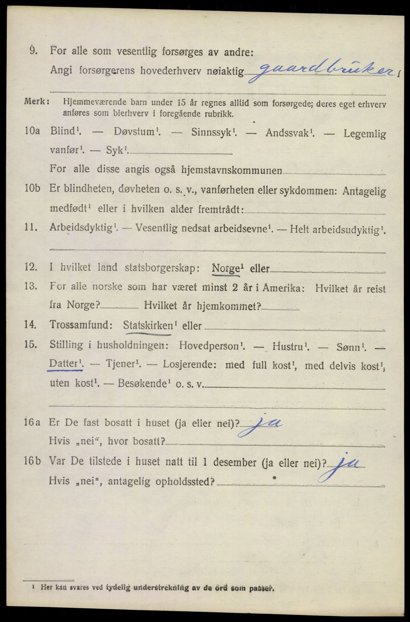 SAKO, 1920 census for Andebu, 1920, p. 2845