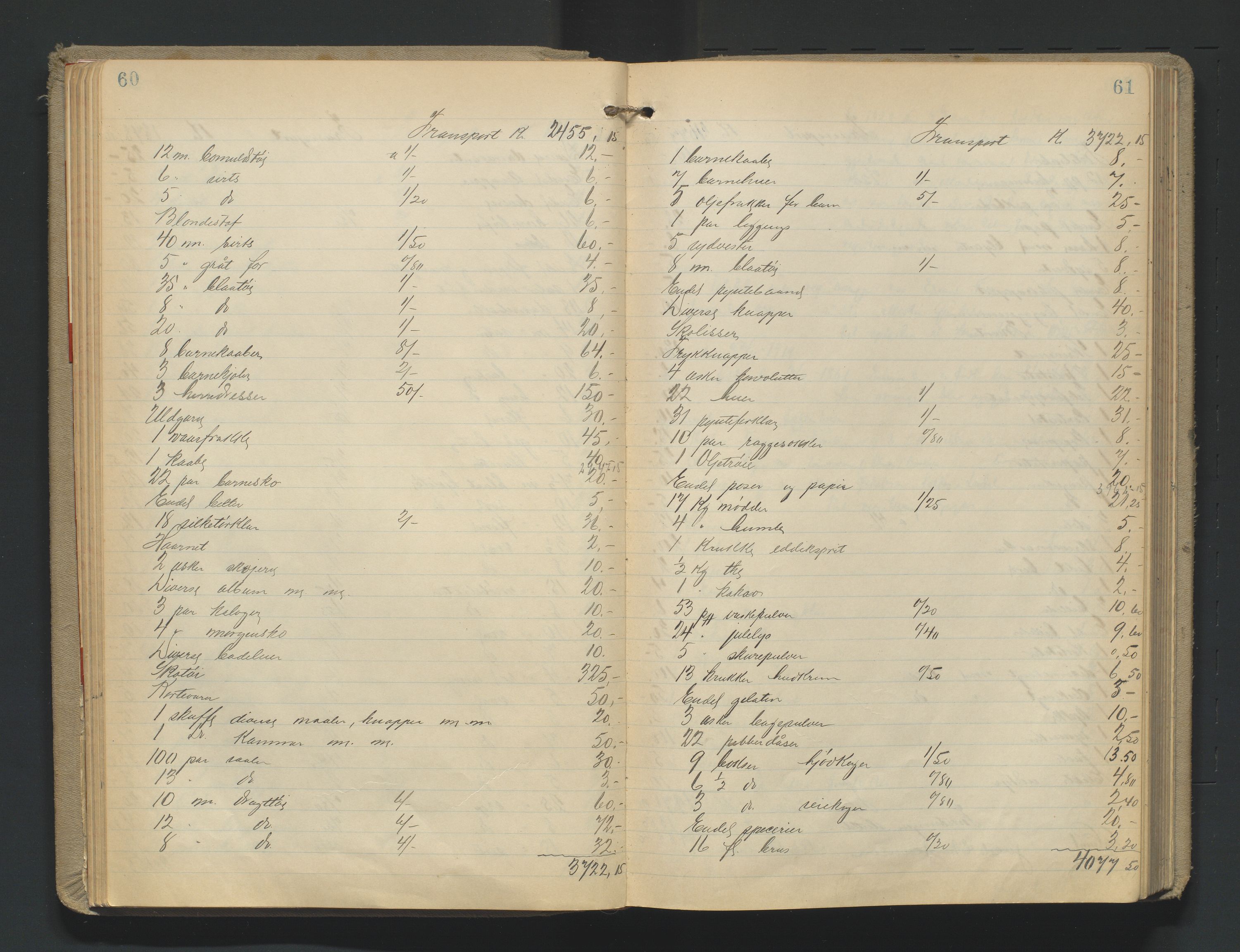 Mandal sorenskriveri, AV/SAK-1221-0005/001/H/Hc/L0067: Skifteregistreringsprotokoll nr 23 Mandal by, 1921-1944, p. 60-61