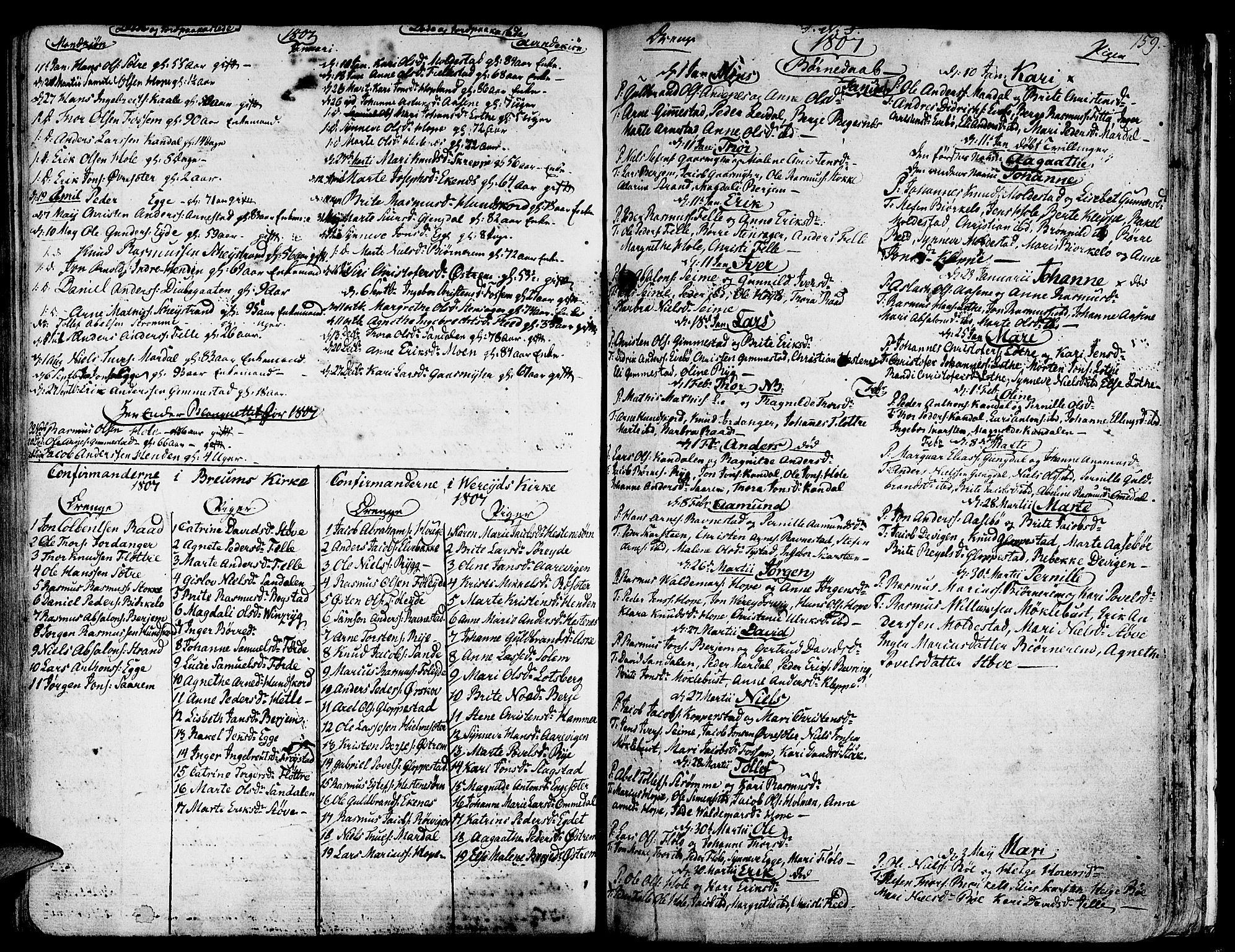 Gloppen sokneprestembete, AV/SAB-A-80101/H/Haa/Haaa/L0005: Parish register (official) no. A 5, 1785-1815, p. 159