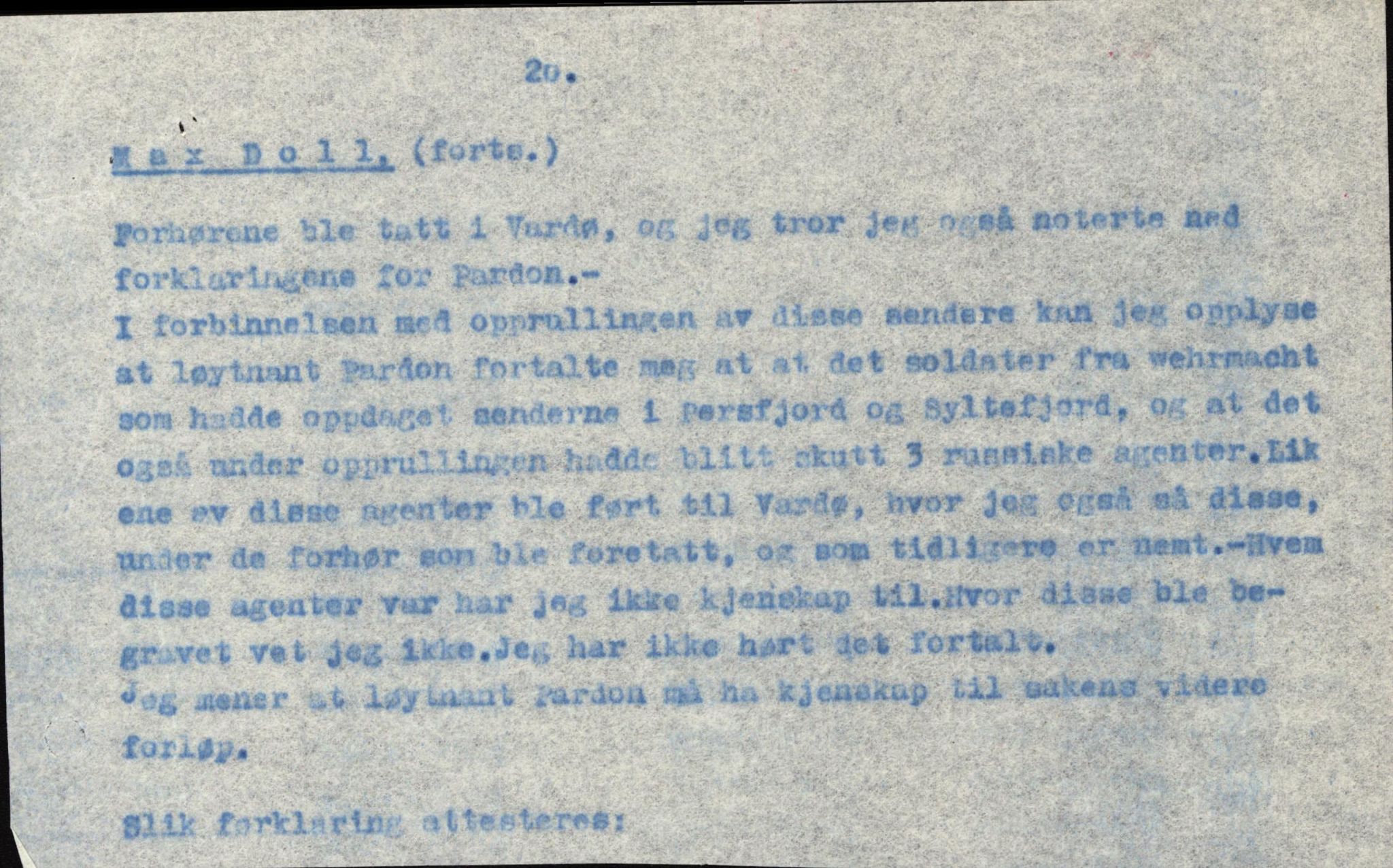 Forsvaret, Forsvarets overkommando II, AV/RA-RAFA-3915/D/Db/L0006: CI Questionaires. Tyske okkupasjonsstyrker i Norge. Tyskere., 1945-1946, p. 129