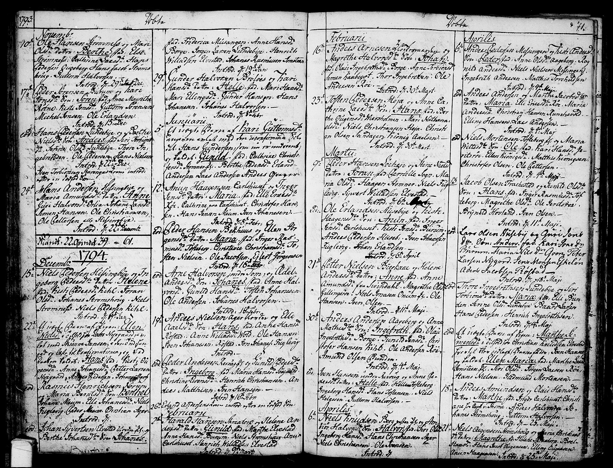 Råde prestekontor kirkebøker, AV/SAO-A-2009/F/Fa/L0002: Parish register (official) no. 2, 1762-1806, p. 71