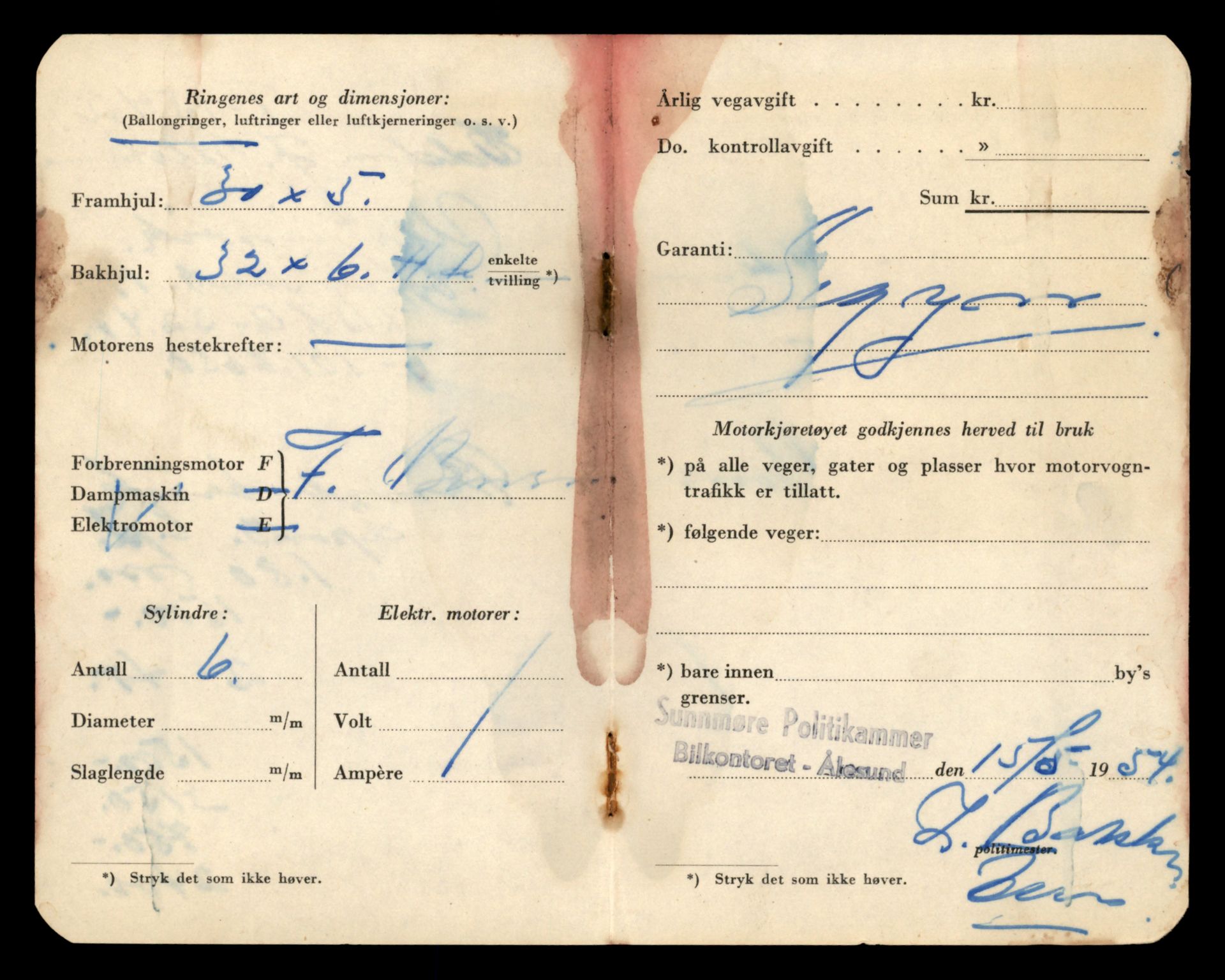 Møre og Romsdal vegkontor - Ålesund trafikkstasjon, AV/SAT-A-4099/F/Fe/L0013: Registreringskort for kjøretøy T 1451 - T 1564, 1927-1998, p. 2244