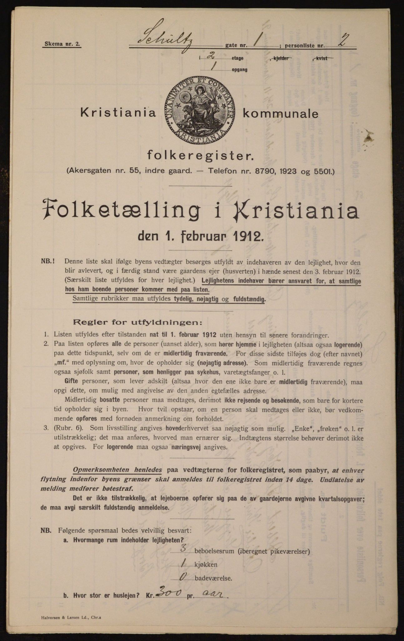 OBA, Municipal Census 1912 for Kristiania, 1912, p. 90741