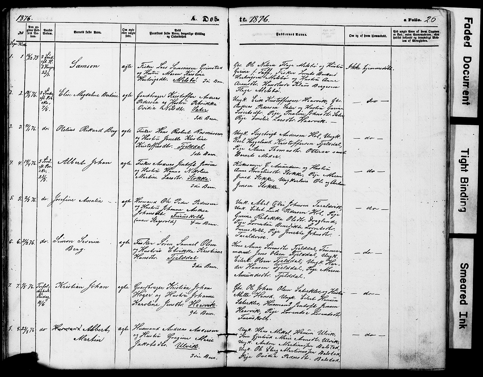 Ministerialprotokoller, klokkerbøker og fødselsregistre - Nordland, AV/SAT-A-1459/865/L0930: Parish register (copy) no. 865C02, 1866-1884, p. 26