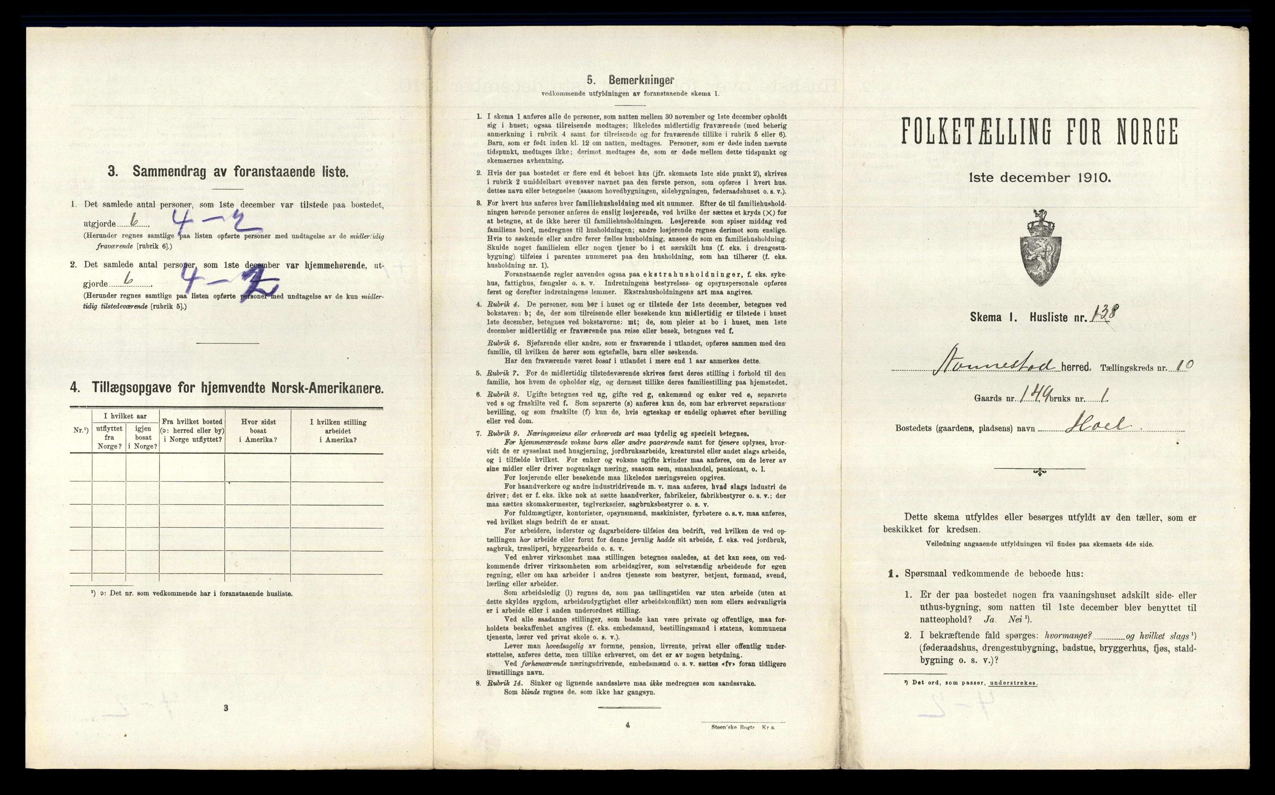 RA, 1910 census for Nannestad, 1910, p. 1387