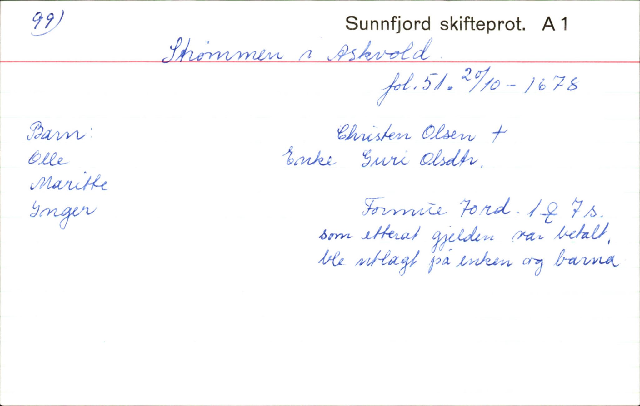 Skiftekort ved Statsarkivet i Bergen, SAB/SKIFTEKORT/003/L0001: Skifteprotokoll nr. 1, 1677-1687, p. 127