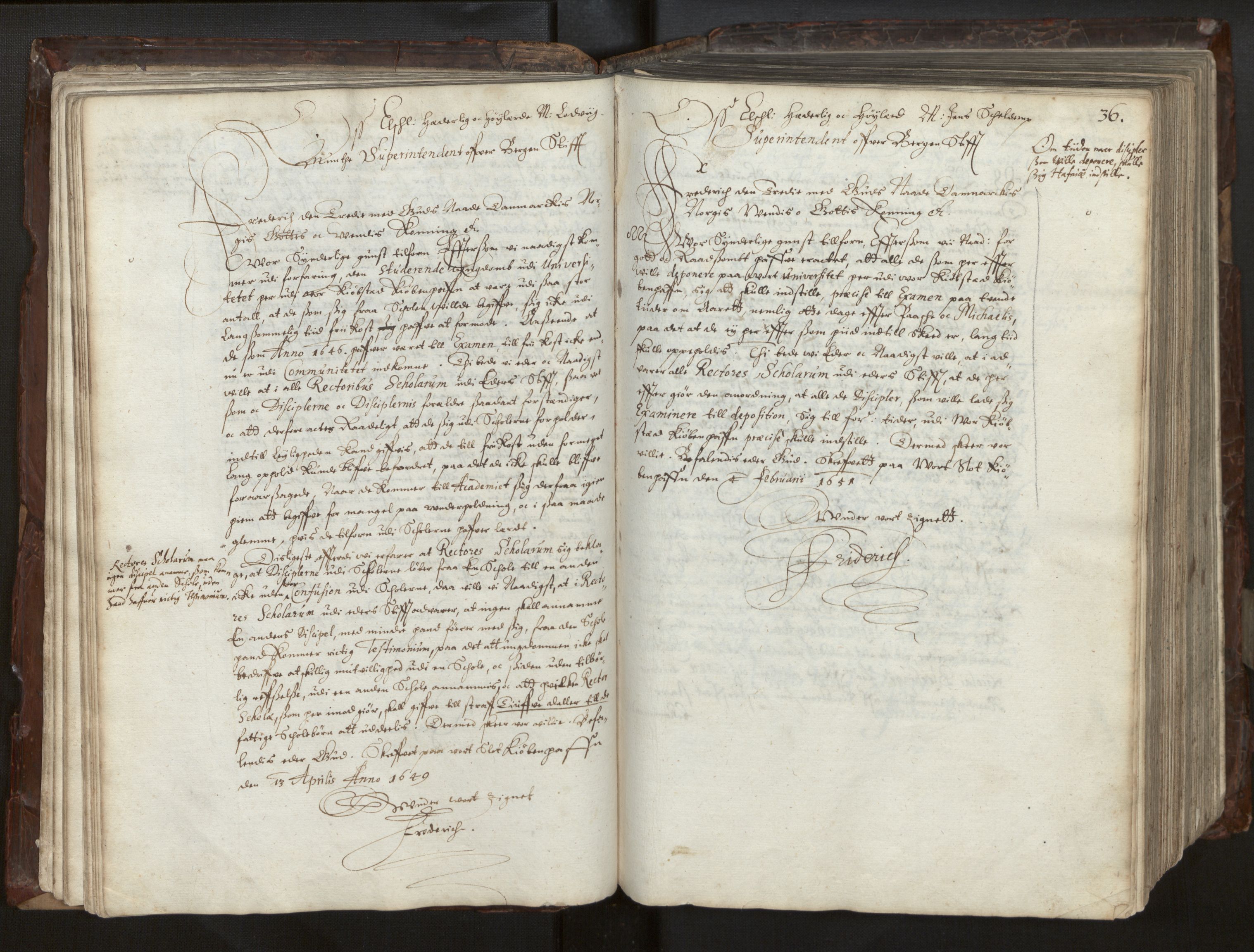 Bjørgvin biskop, AV/SAB-A-5601/Ga/L0014: Jordebøker for geistleg gods og andre rekneskapsprotokollar, 1609-1737, p. 35b-36a
