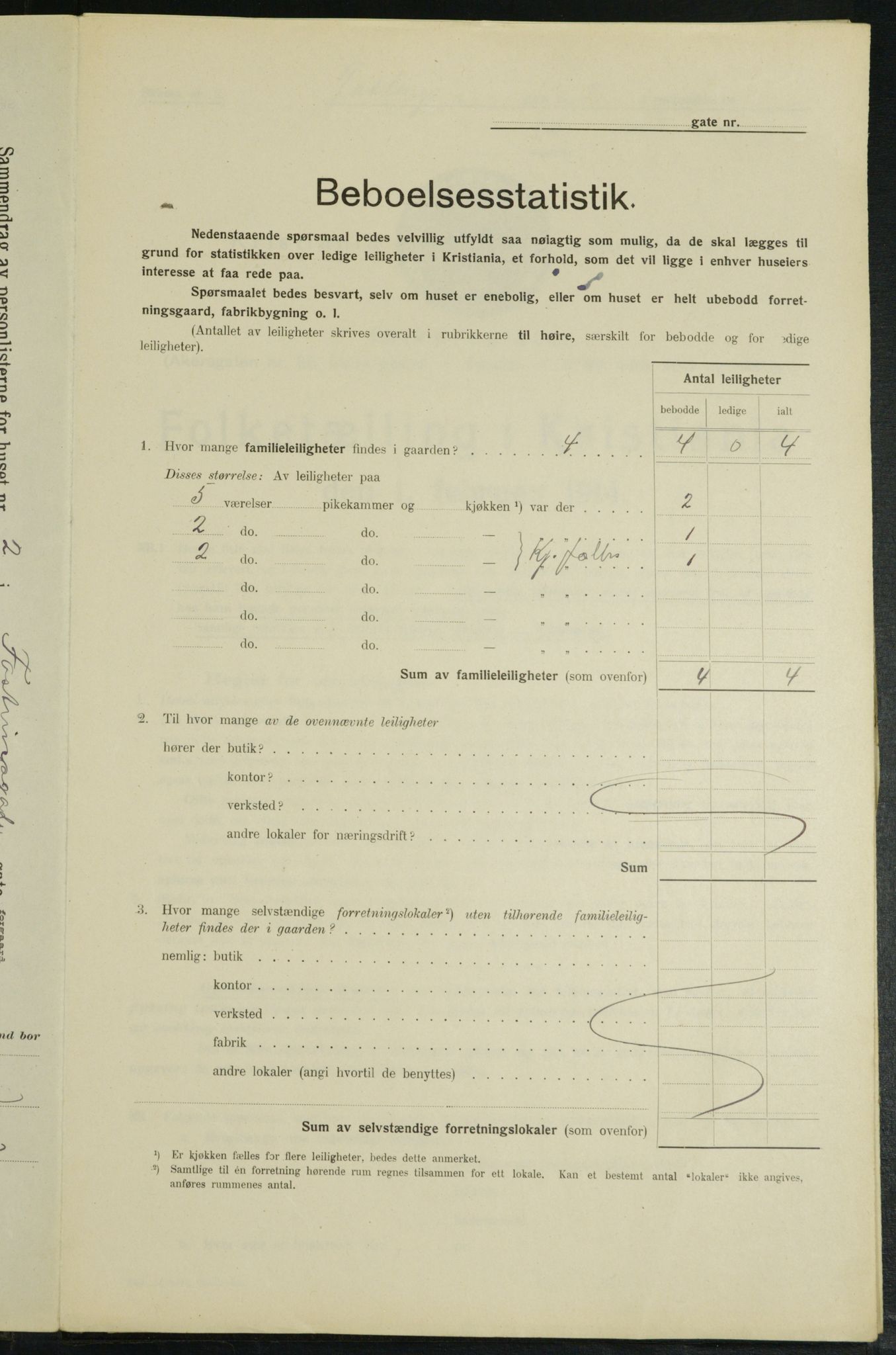 OBA, Municipal Census 1914 for Kristiania, 1914, p. 23784