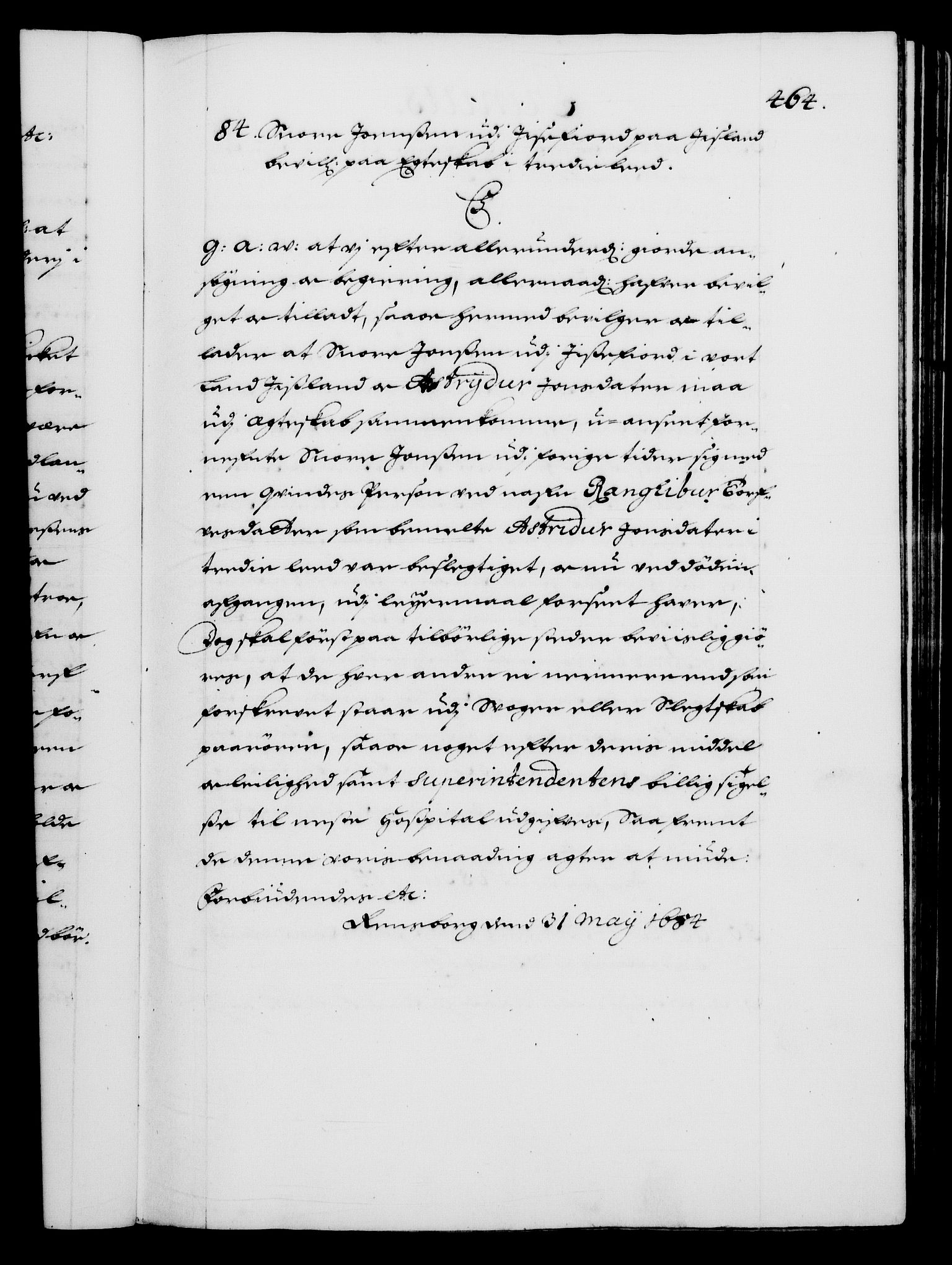 Danske Kanselli 1572-1799, RA/EA-3023/F/Fc/Fca/Fcaa/L0013: Norske registre (mikrofilm), 1681-1684, p. 464a