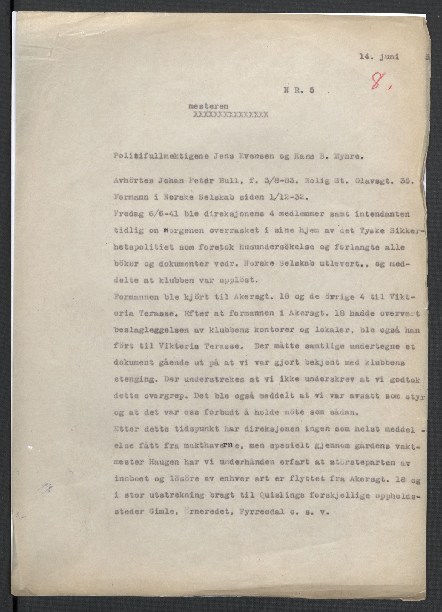 Landssvikarkivet, Oslo politikammer, AV/RA-S-3138-01/D/Da/L0003: Dnr. 29, 1945, p. 2612