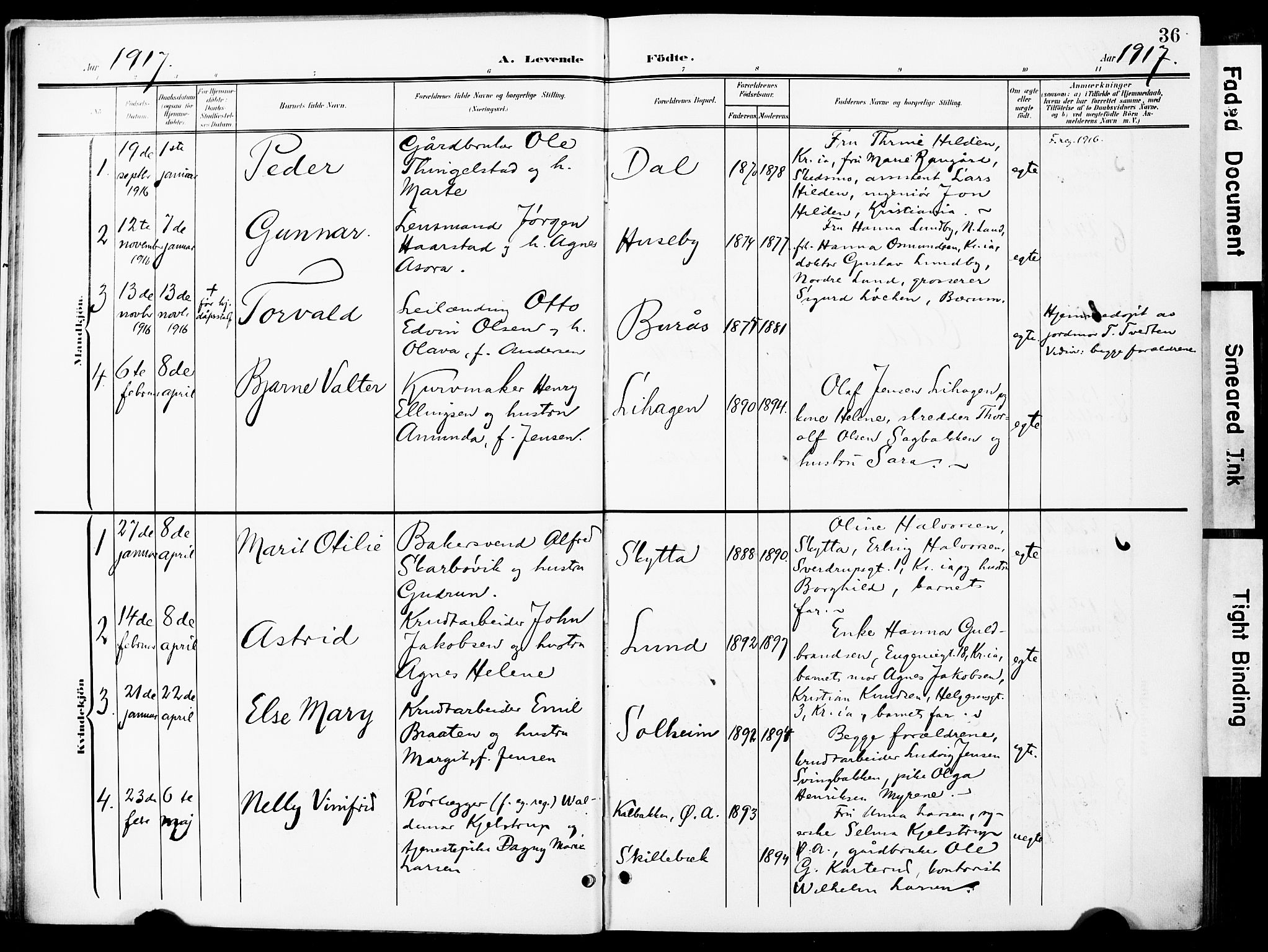 Nittedal prestekontor Kirkebøker, AV/SAO-A-10365a/F/Fa/L0008: Parish register (official) no. I 8, 1902-1926, p. 36